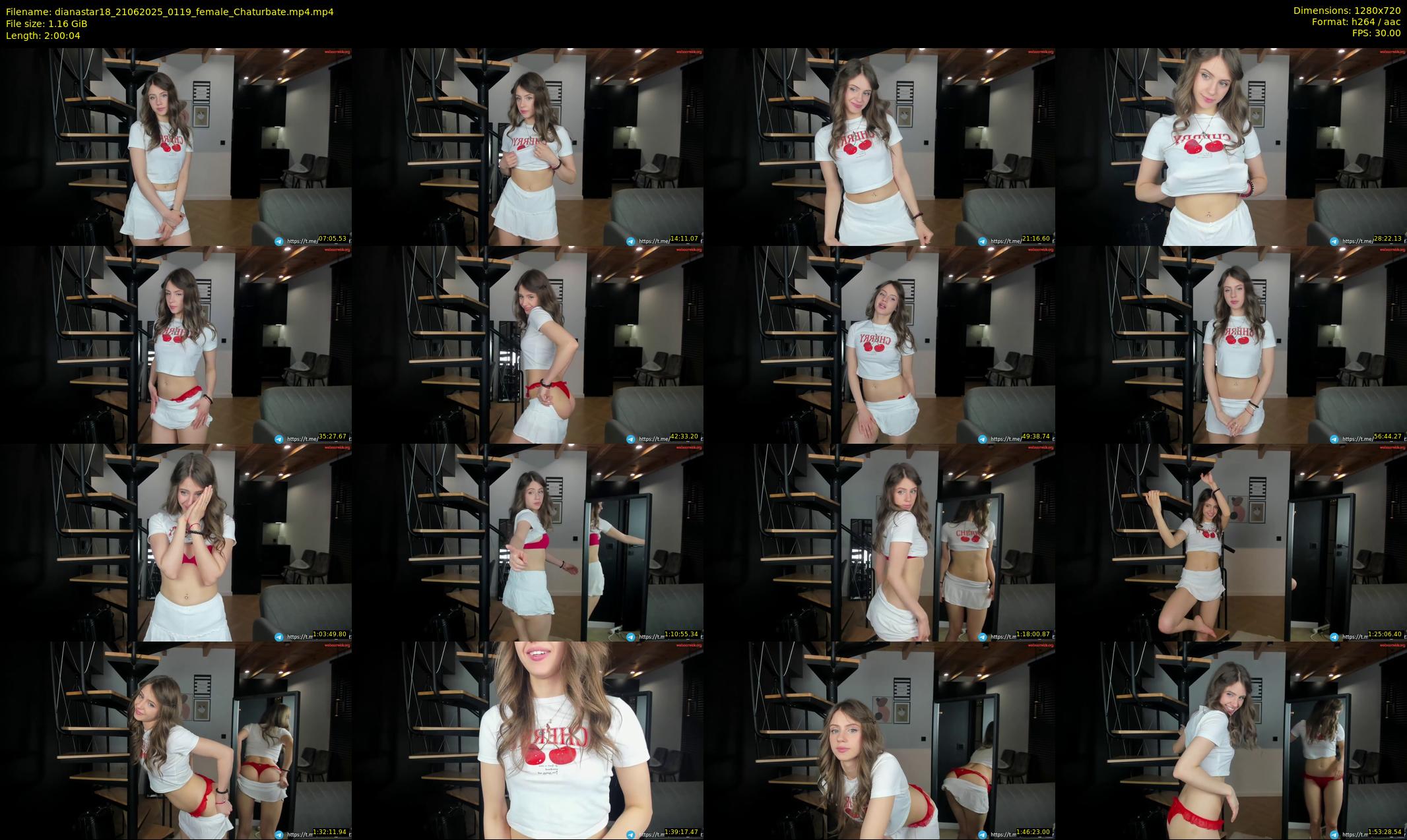 dianastar18 — 121 minute Chaturbate female cam show recording, 720p, Jun 21, 2025