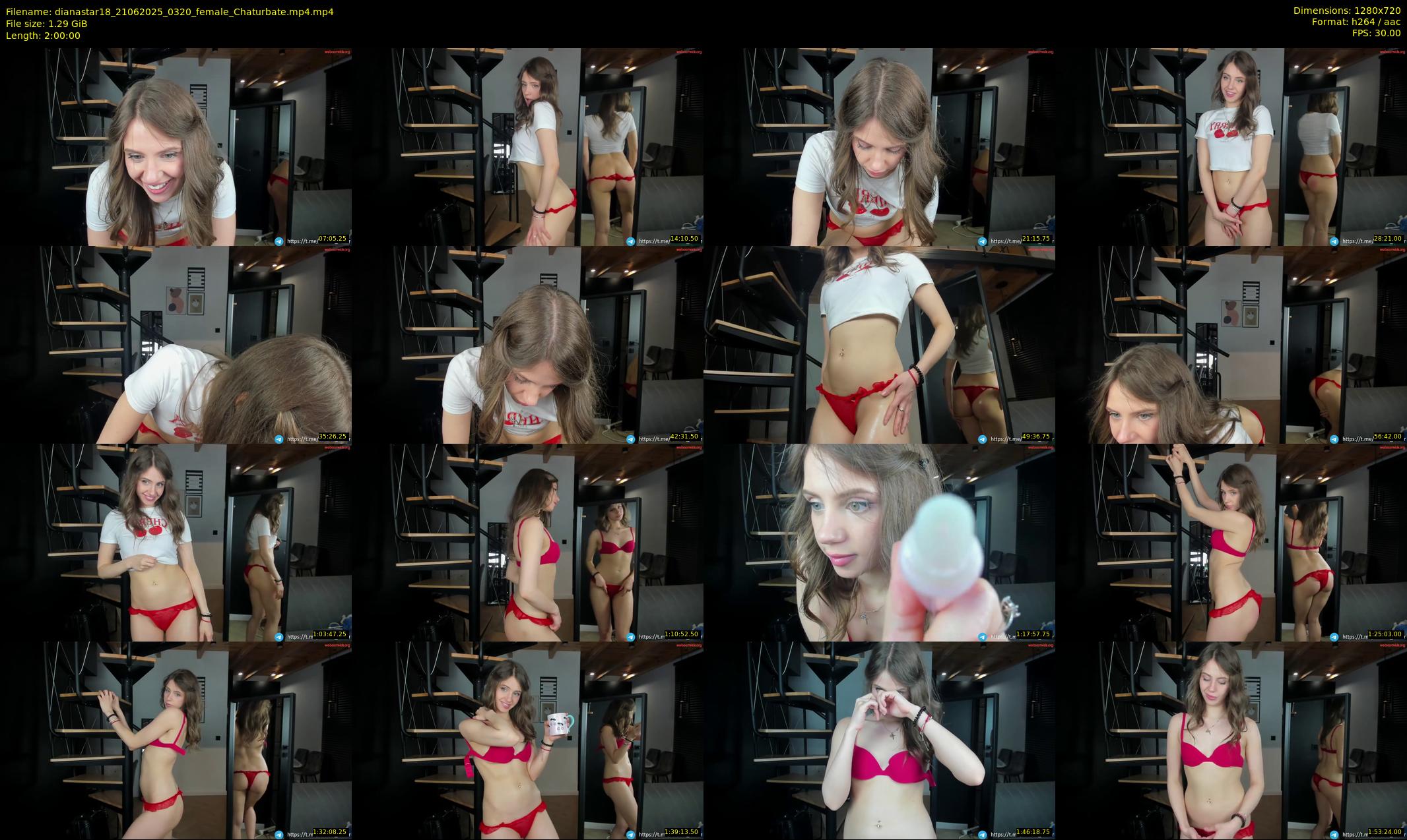 dianastar18 — 120 minute Chaturbate female cam show recording, 720p, Jun 21, 2025