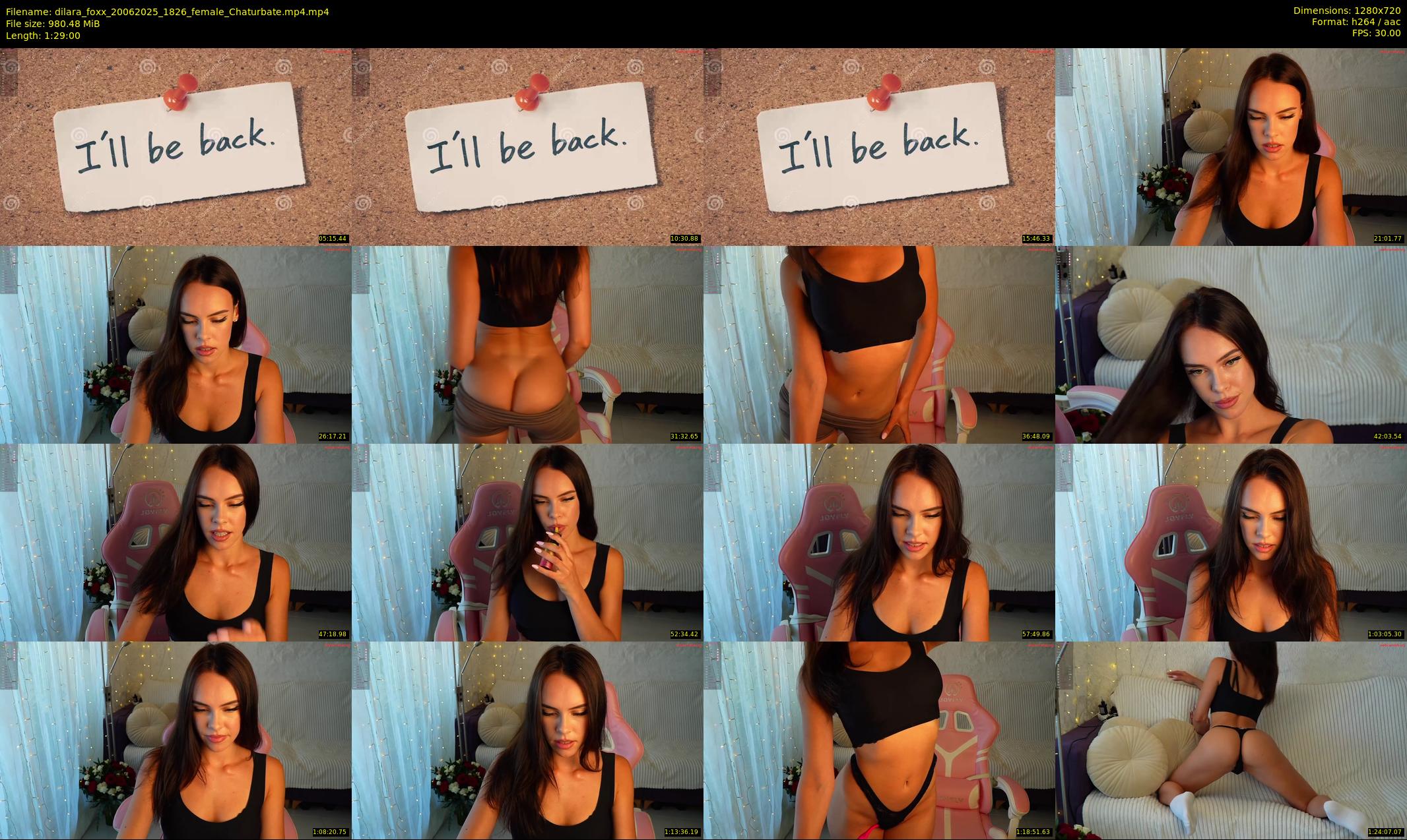 dilara_foxx — 89 minute Chaturbate female cam show recording, 720p, Jun 20, 2025