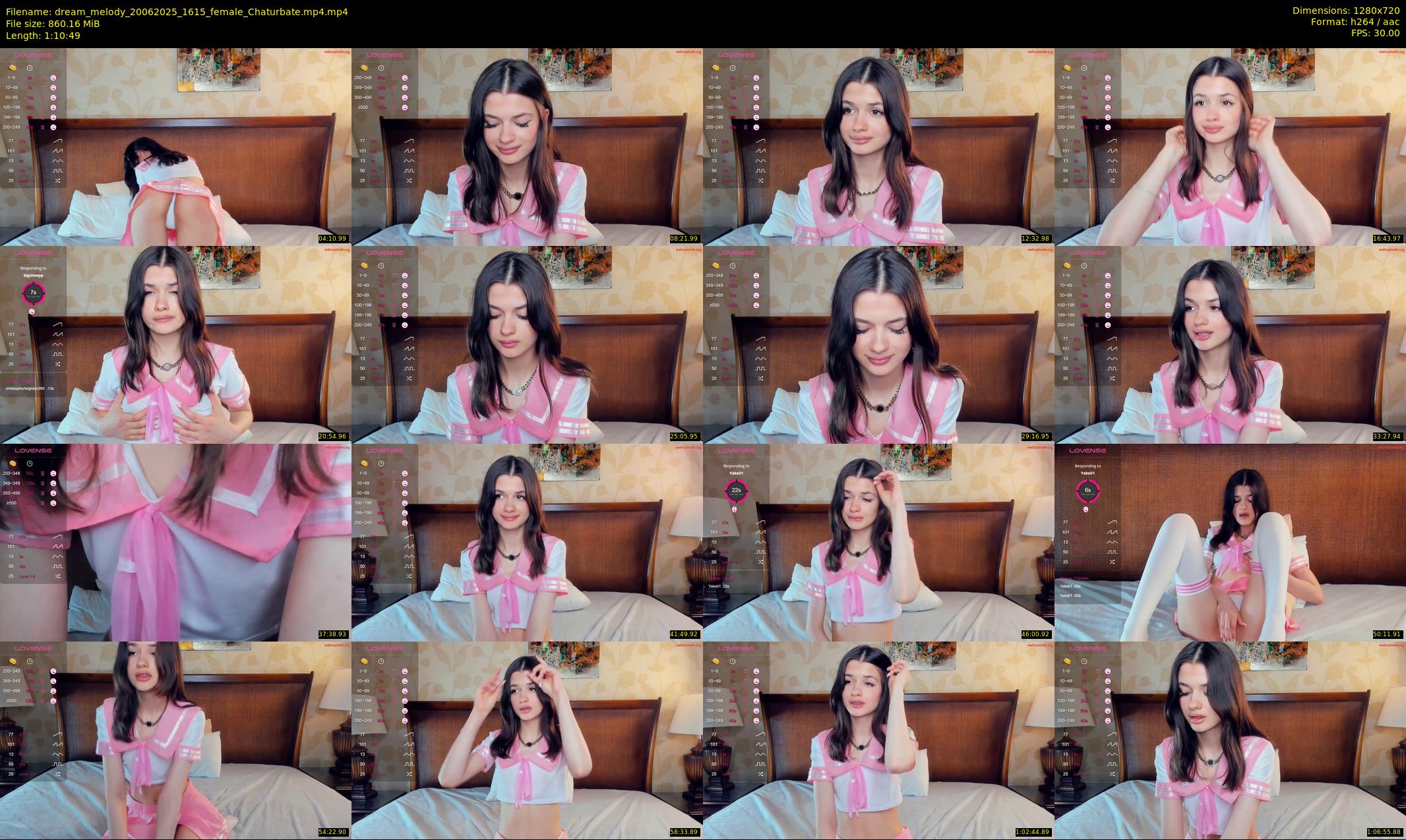 dream_melody — 71 minute Chaturbate female cam show recording, 720p, Jun 20, 2025
