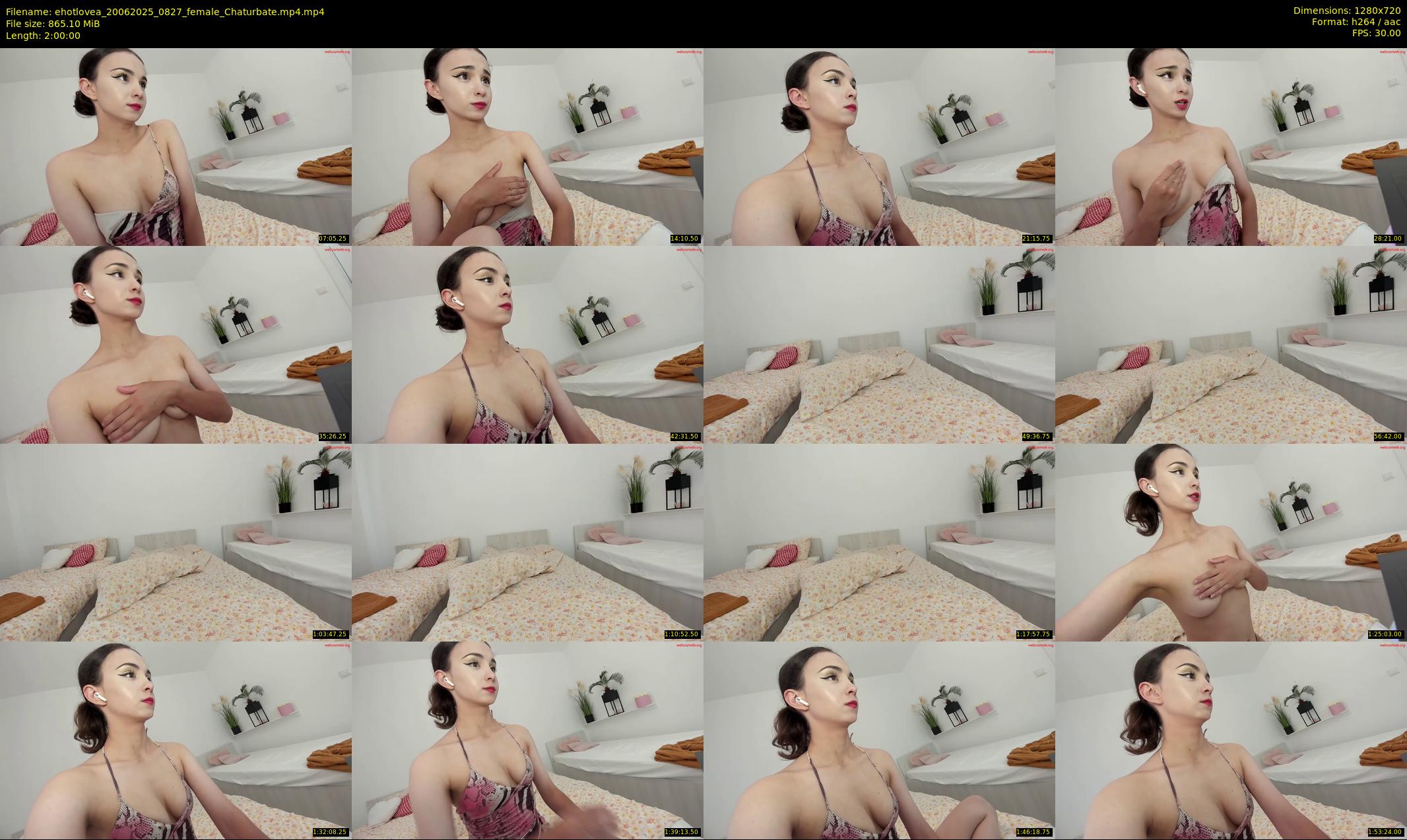ehotlovea — 120 minute Chaturbate female cam show recording, 720p, Jun 20, 2025