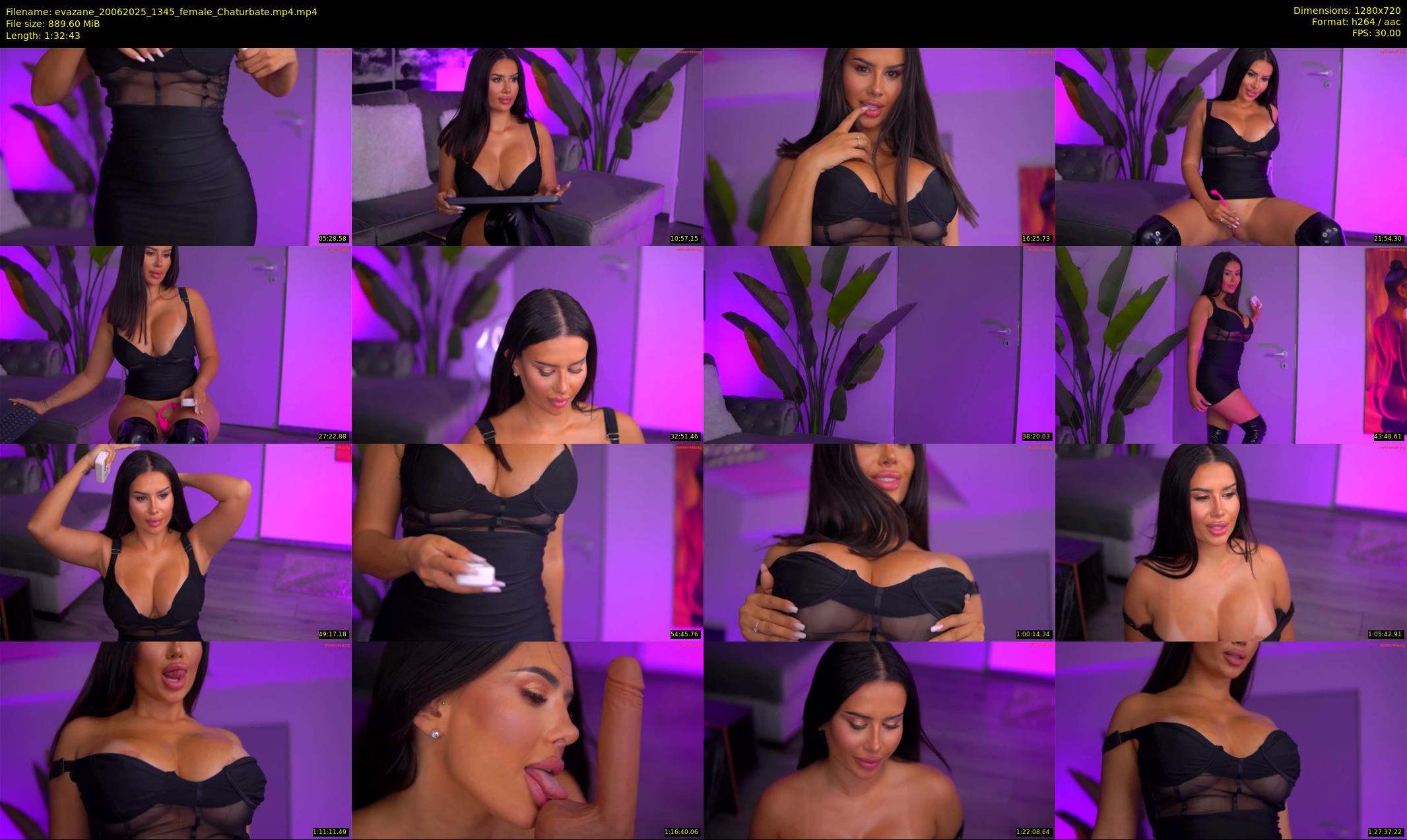 evazane — 93 minute Chaturbate female cam show recording, 720p, Jun 20, 2025