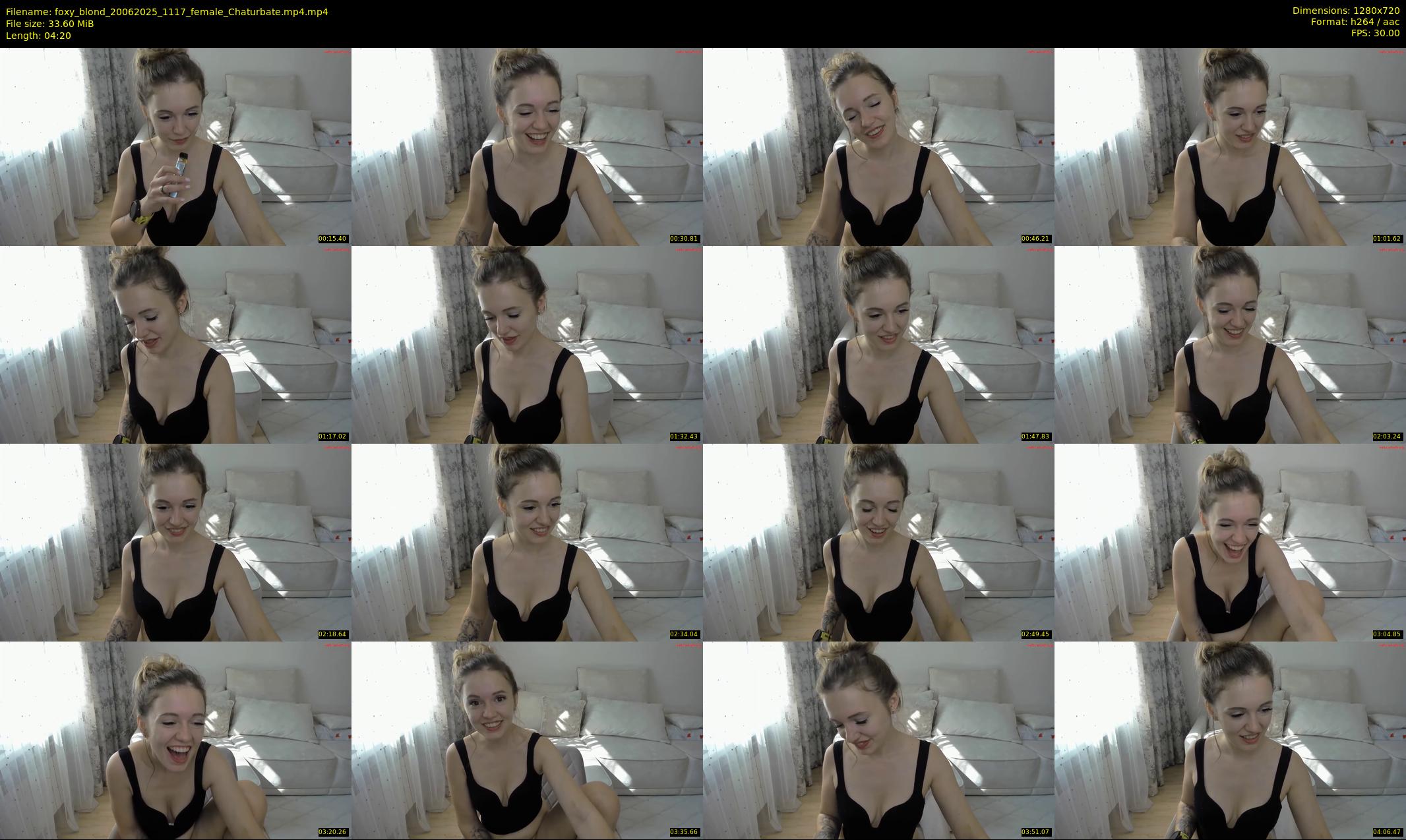 foxy_blond — 5 minute Chaturbate female cam show recording, 720p, Jun 20, 2025