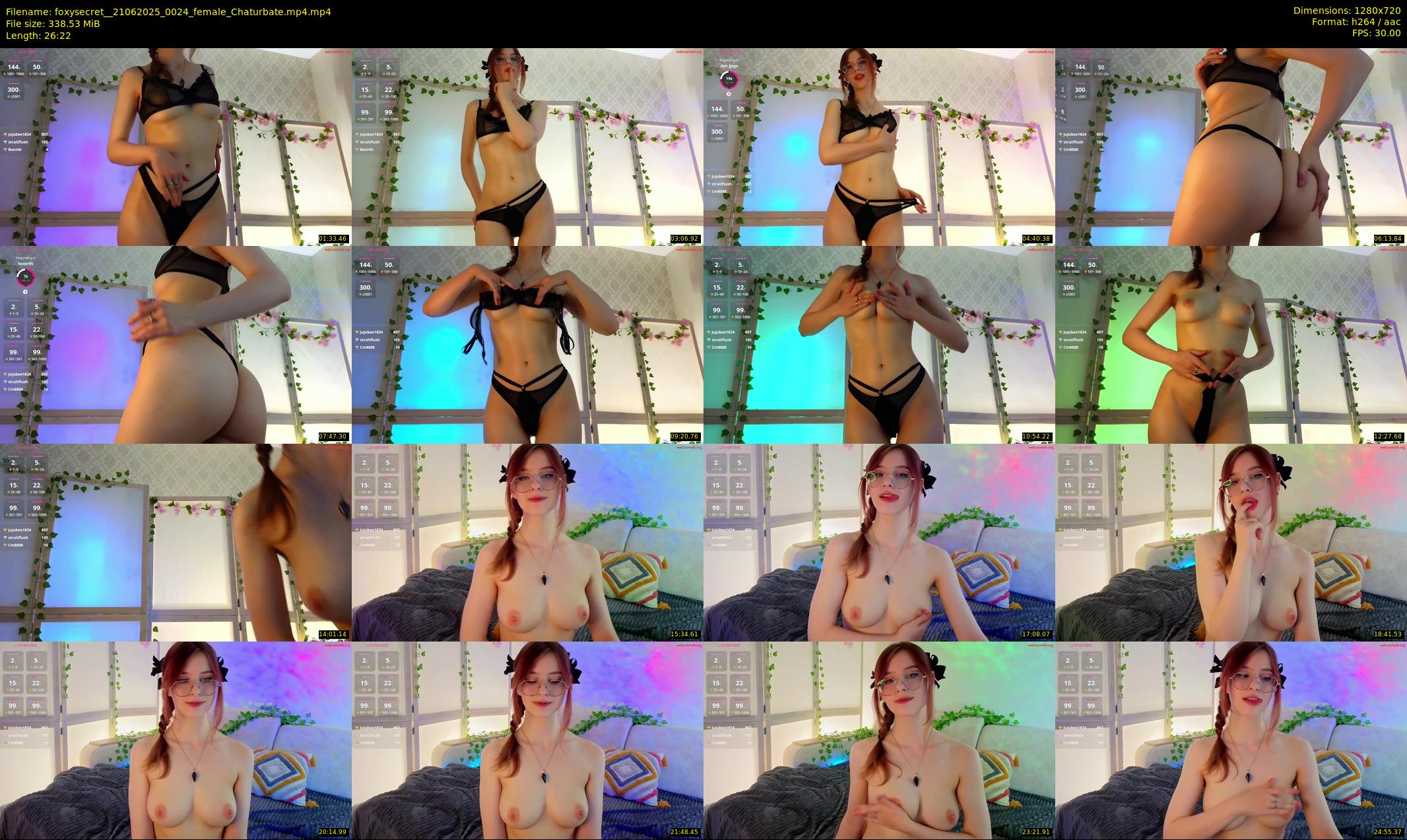 foxysecret_ — 27 minute Chaturbate female cam show recording, 720p, Jun 21, 2025