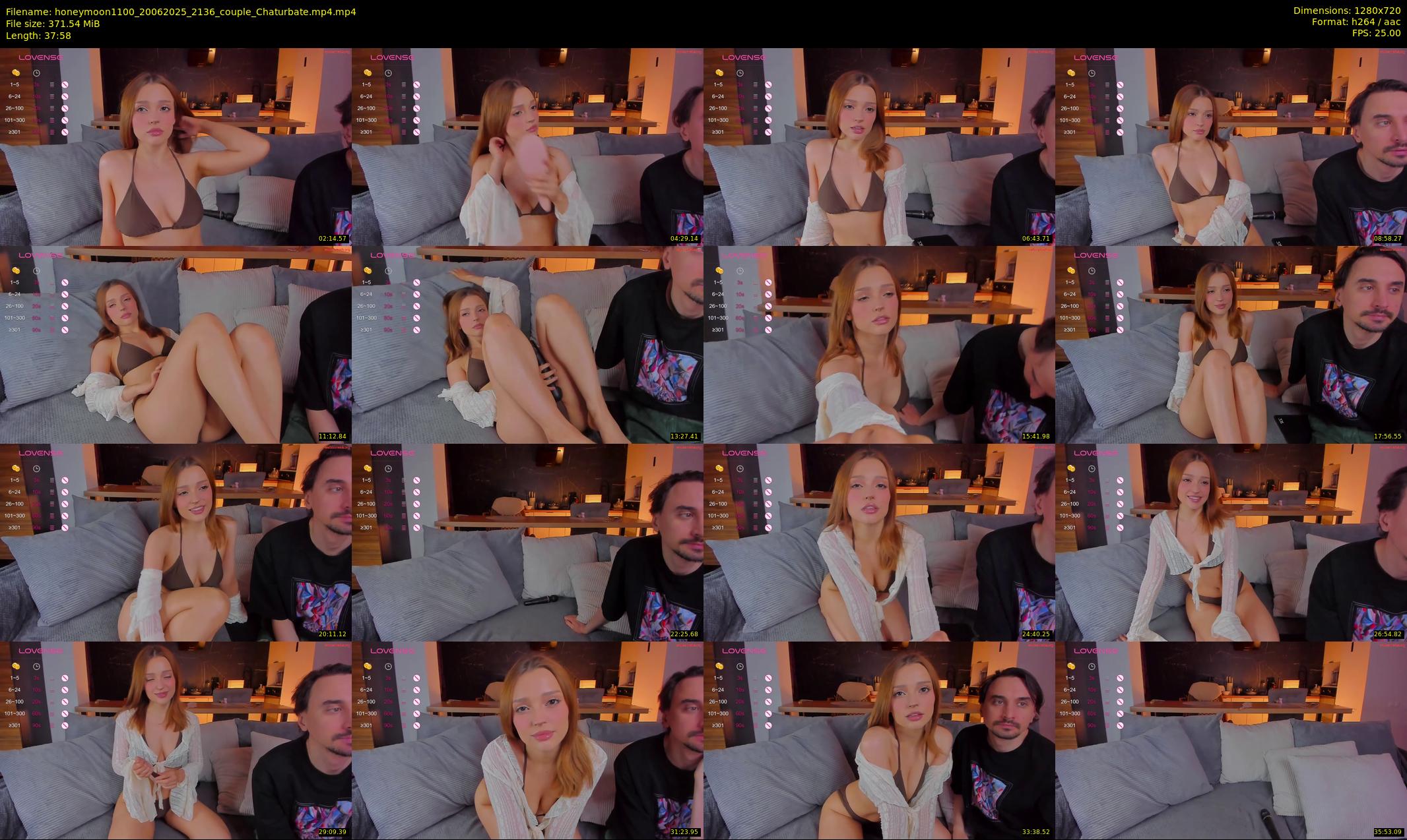honeymoon1100 — 38 minute Chaturbate couple cam show recording, 720p, Jun 20, 2025