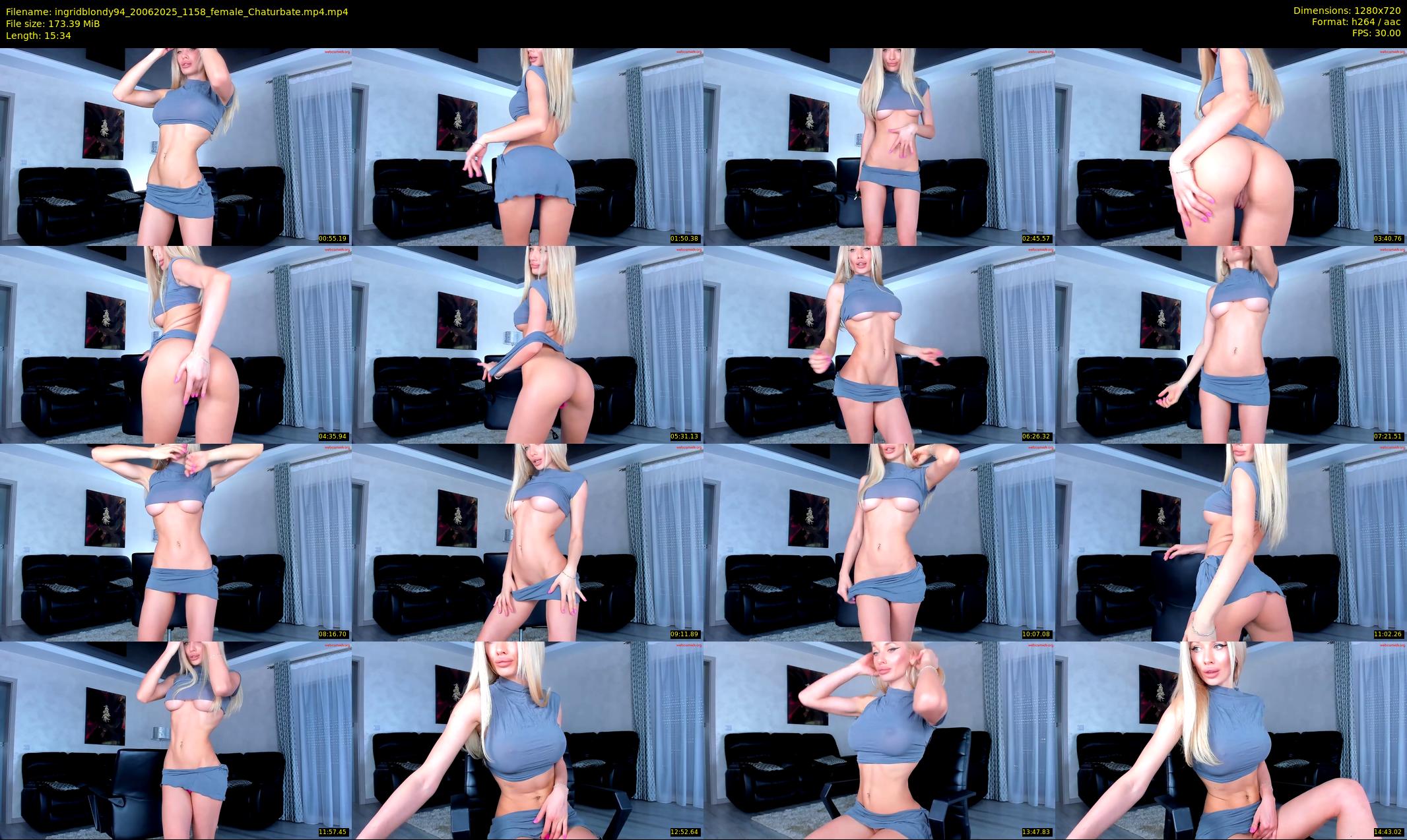 ingridblondy94 — 16 minute Chaturbate female cam show recording, 720p, Jun 20, 2025