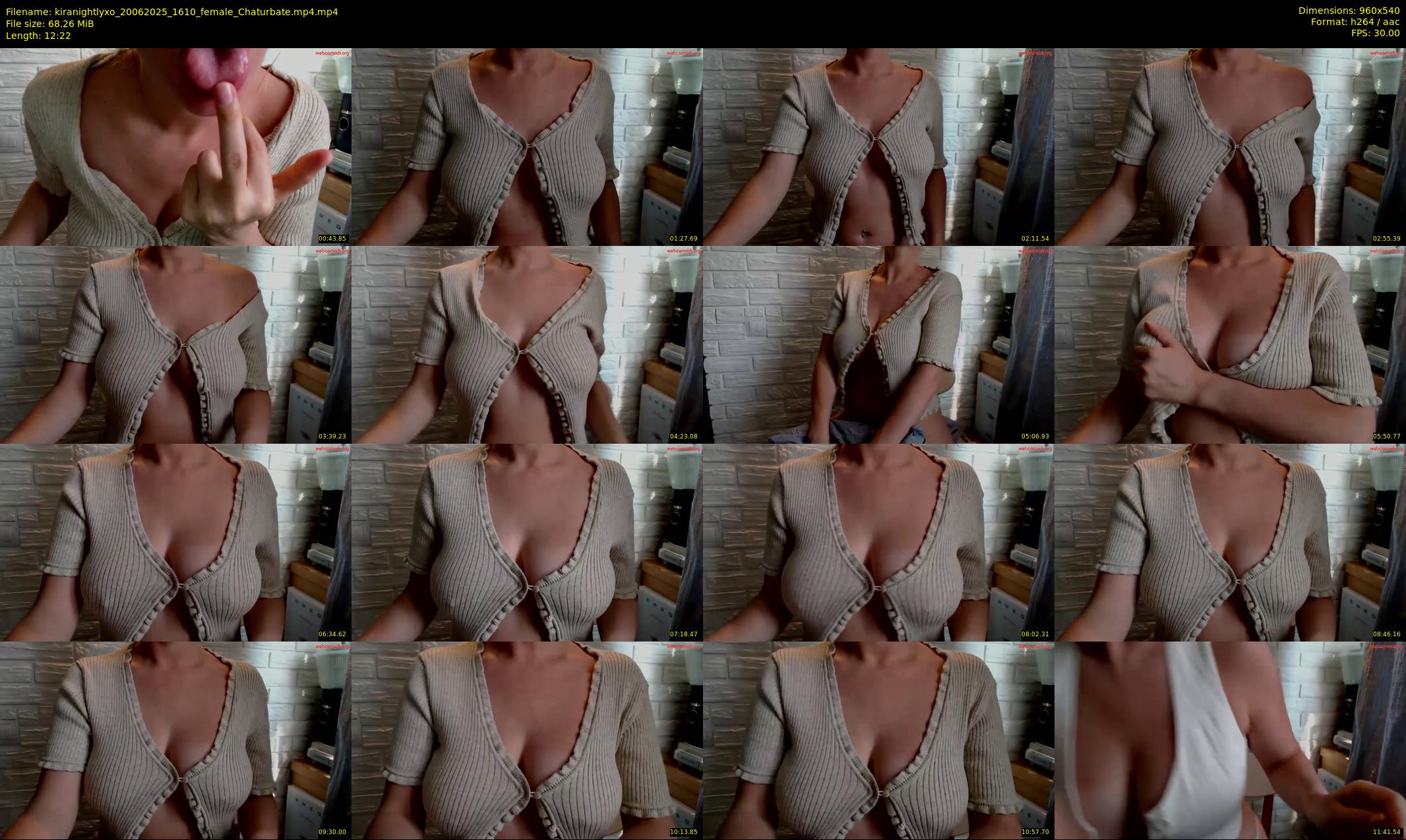 kiranightlyxo — 13 minute Chaturbate female cam show recording, 480p, Jun 20, 2025