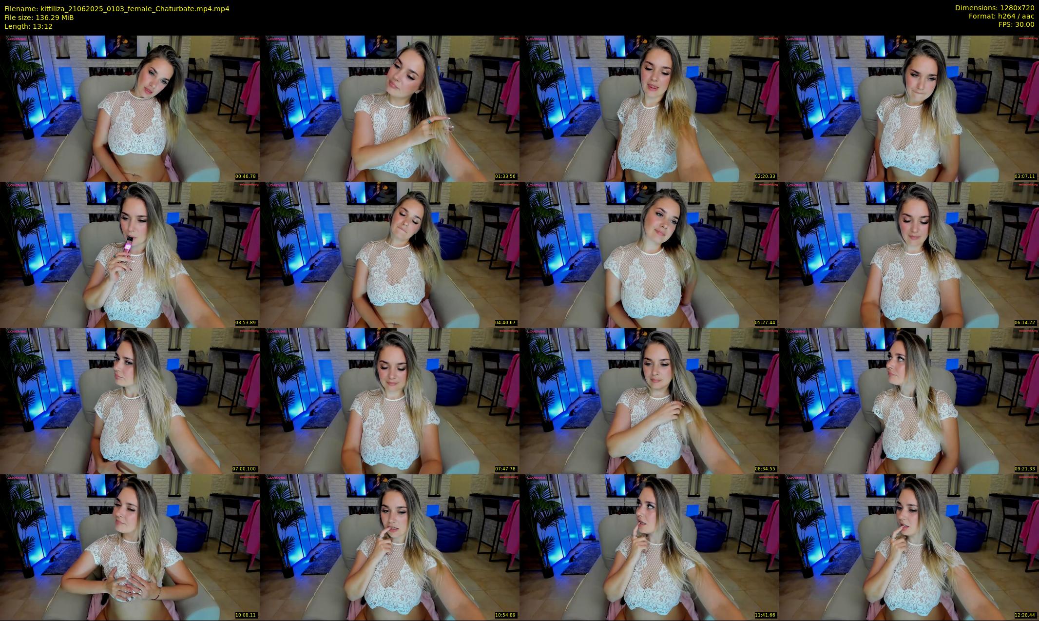 kittiliza — 14 minute Chaturbate female cam show recording, 720p, Jun 21, 2025