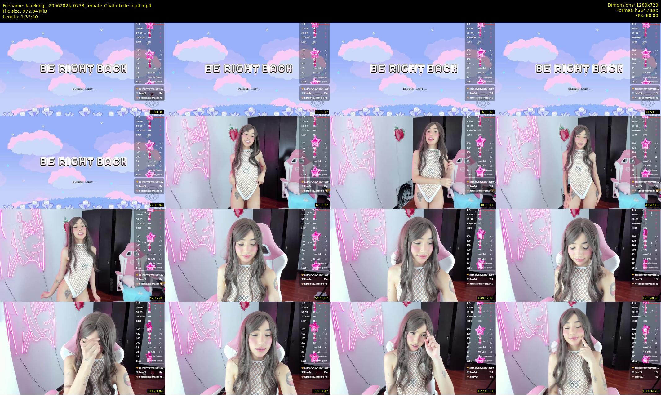 kloeking_ — 93 minute Chaturbate female cam show recording, 720p, Jun 20, 2025