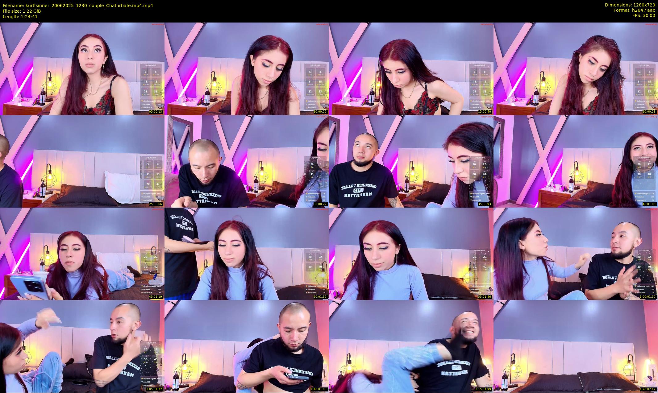 kurttsinner — 85 minute Chaturbate couple cam show recording, 720p, Jun 20, 2025