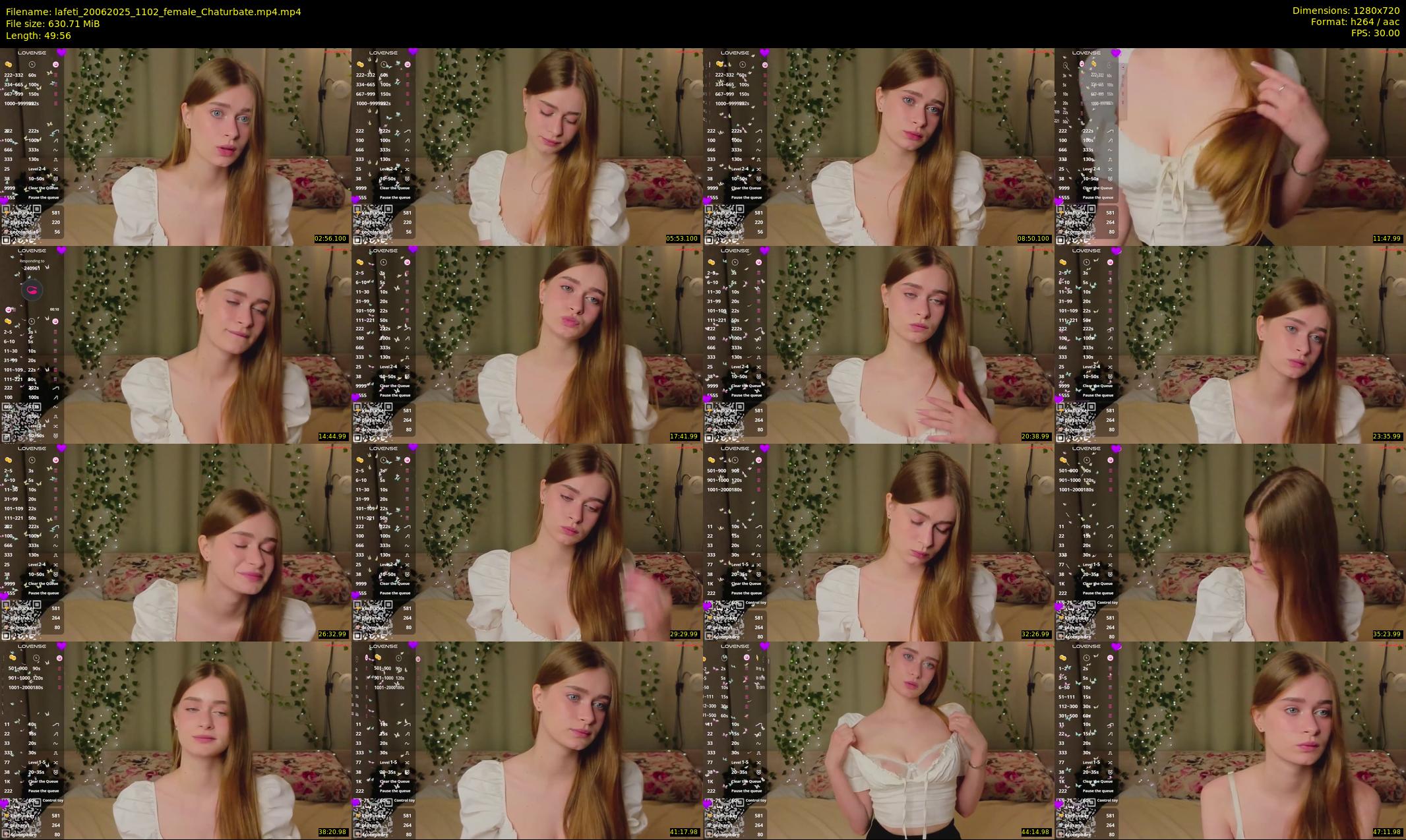 lafeti — 50 minute Chaturbate female cam show recording, 720p, Jun 20, 2025