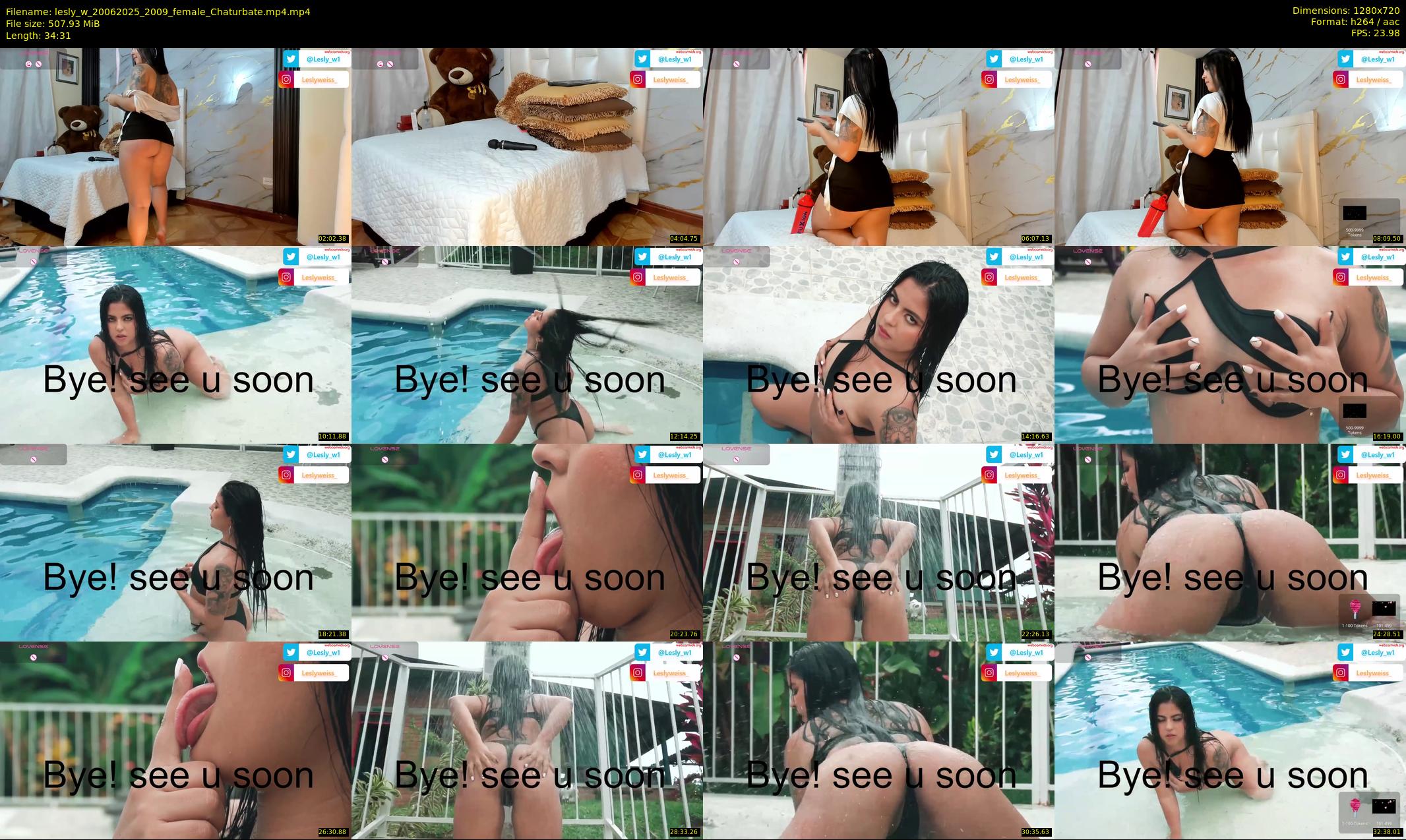 lesly_w — 35 minute Chaturbate female cam show recording, 720p, Jun 20, 2025