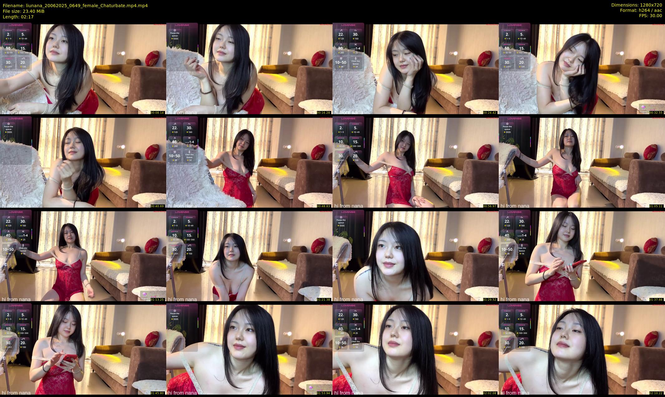 liunana — 3 minute Chaturbate female cam show recording, 720p, Jun 20, 2025