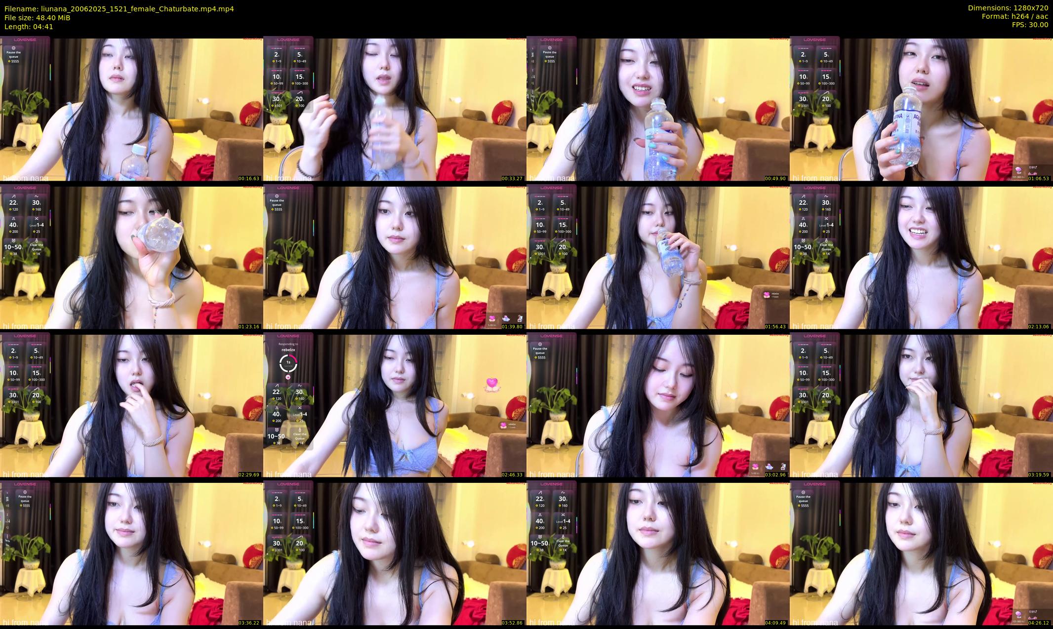 liunana — 5 minute Chaturbate female cam show recording, 720p, Jun 20, 2025