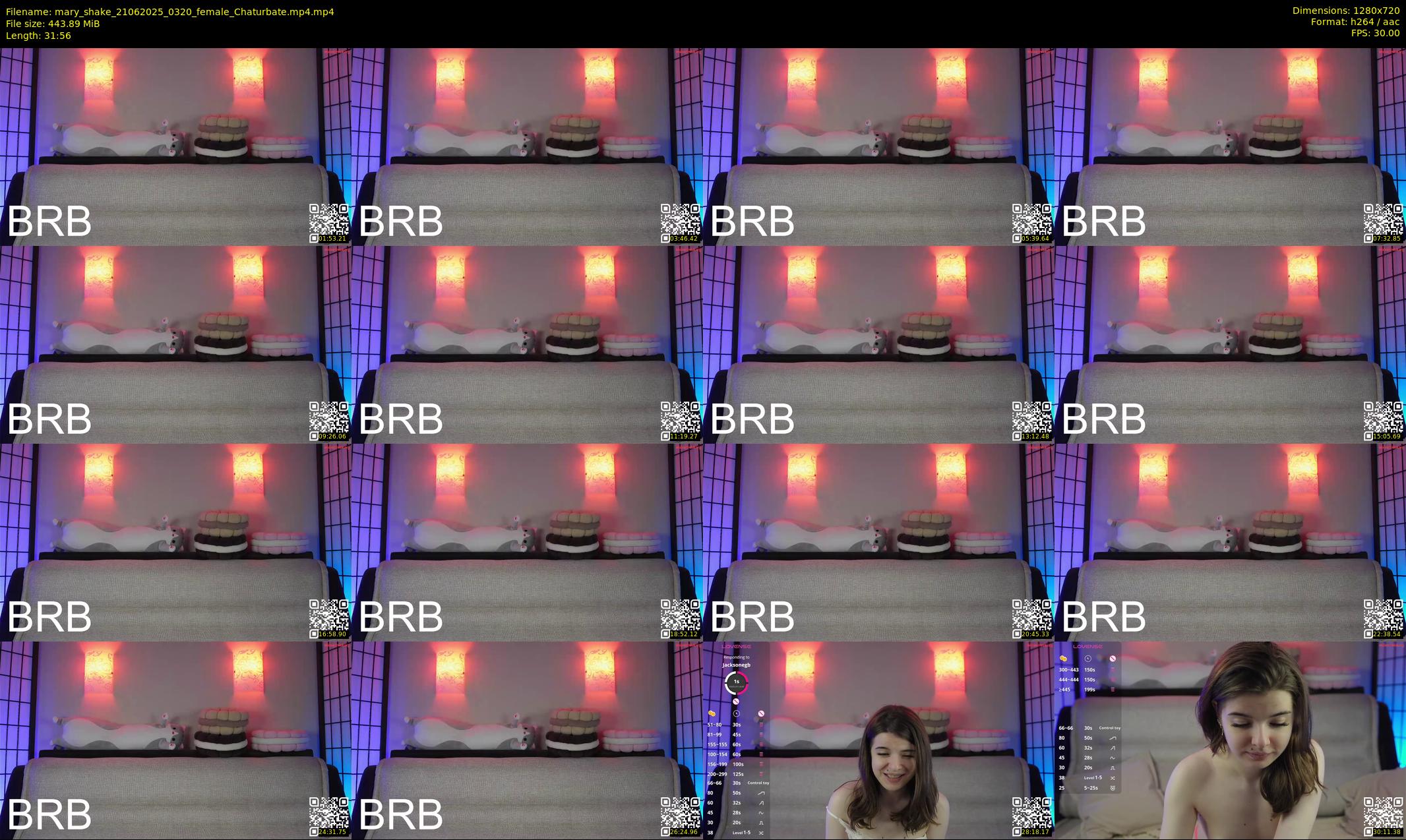 mary_shake — 32 minute Chaturbate female cam show recording, 720p, Jun 21, 2025