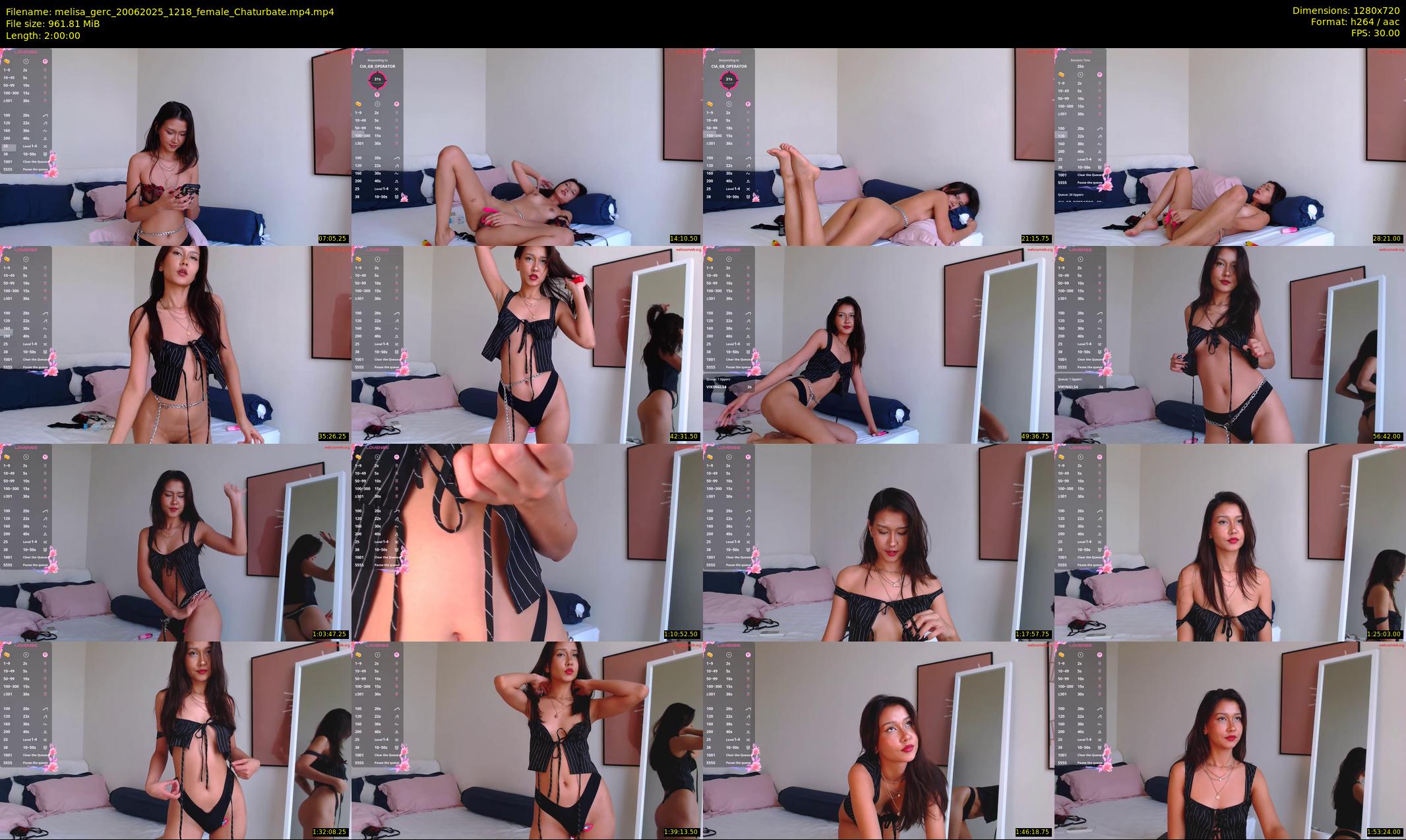 melisa_gerc — 120 minute Chaturbate female cam show recording, 720p, Jun 20, 2025