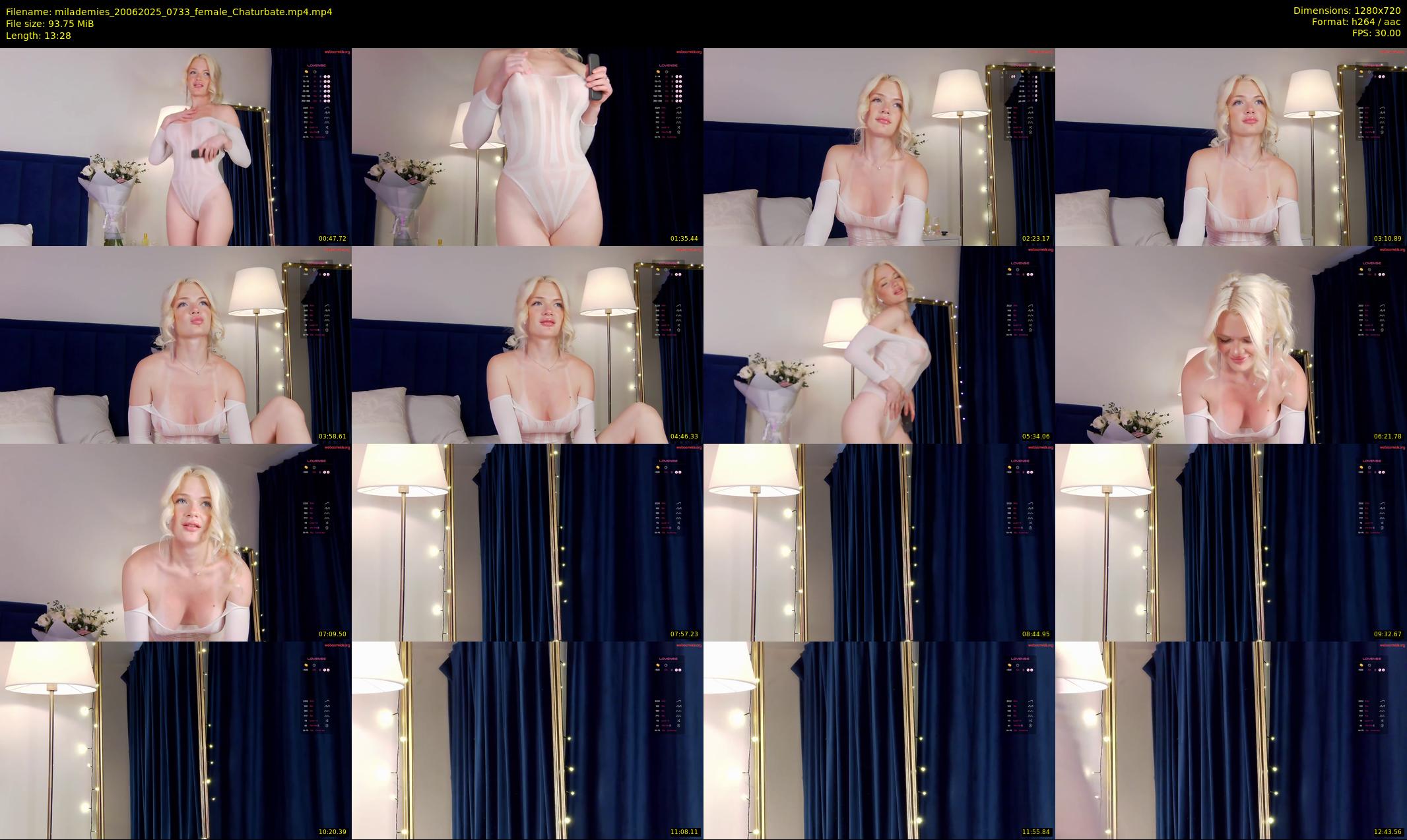 milademies — 14 minute Chaturbate female cam show recording, 720p, Jun 20, 2025