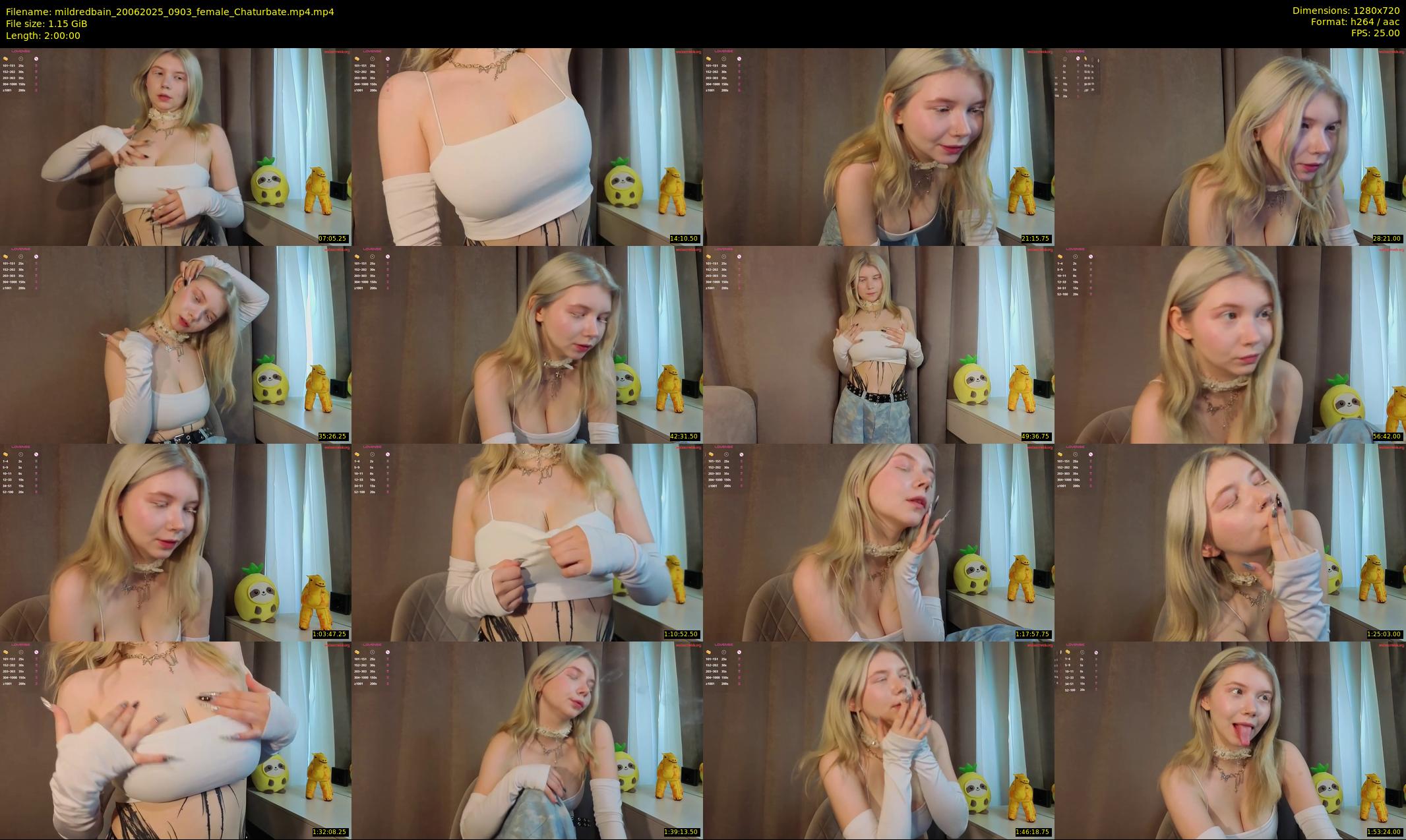 mildredbain — 120 minute Chaturbate female cam show recording, 720p, Jun 20, 2025