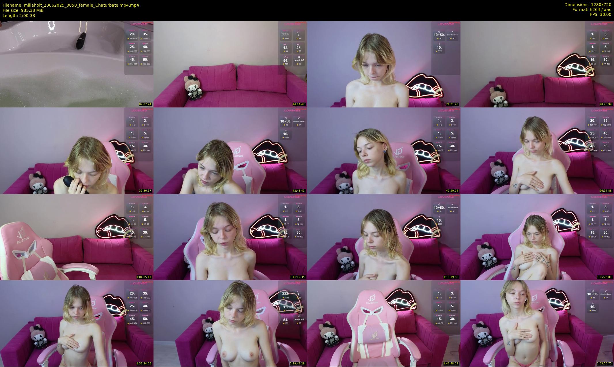 millaholt — 121 minute Chaturbate female cam show recording, 720p, Jun 20, 2025