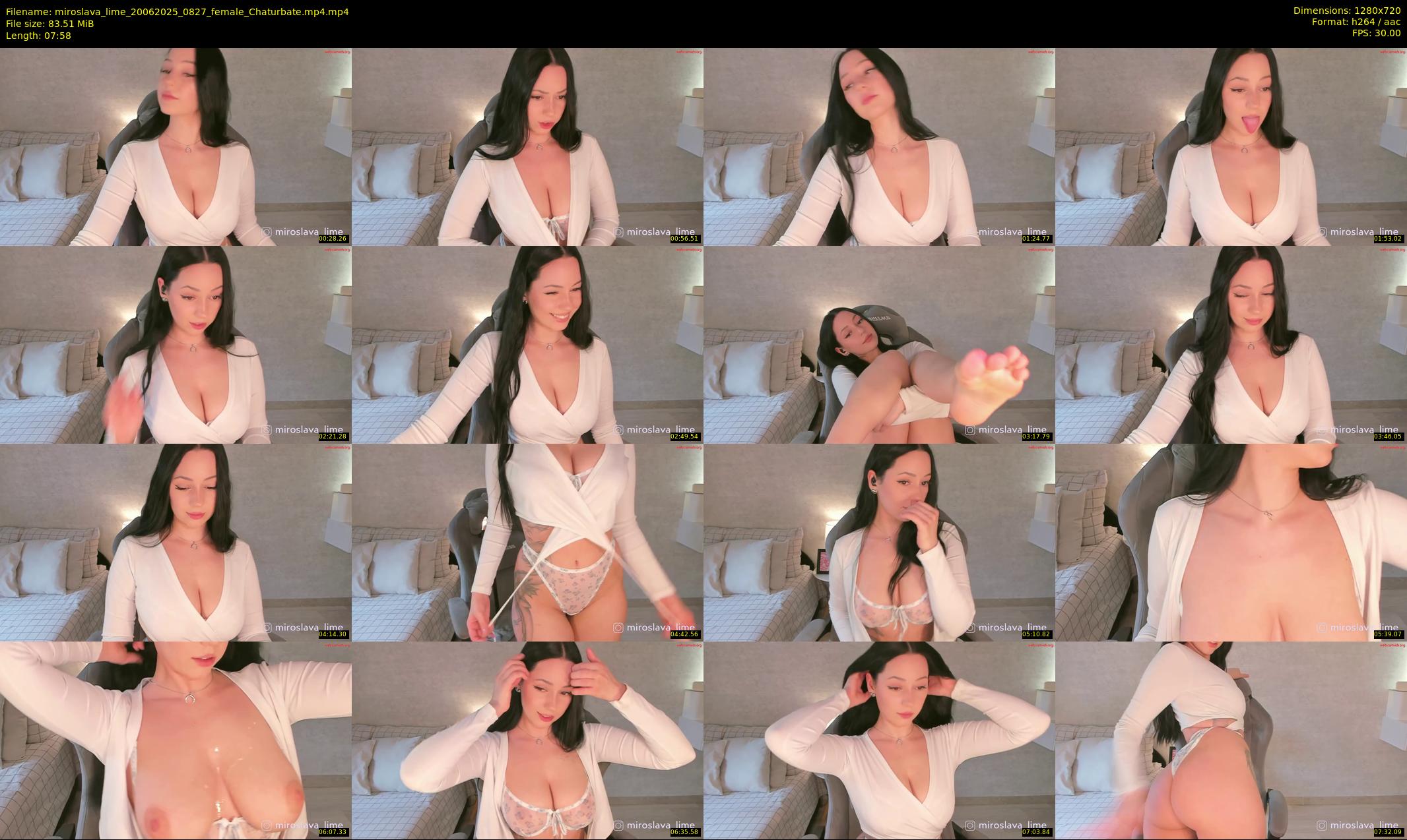 miroslava_lime — 8 minute Chaturbate female cam show recording, 720p, Jun 20, 2025