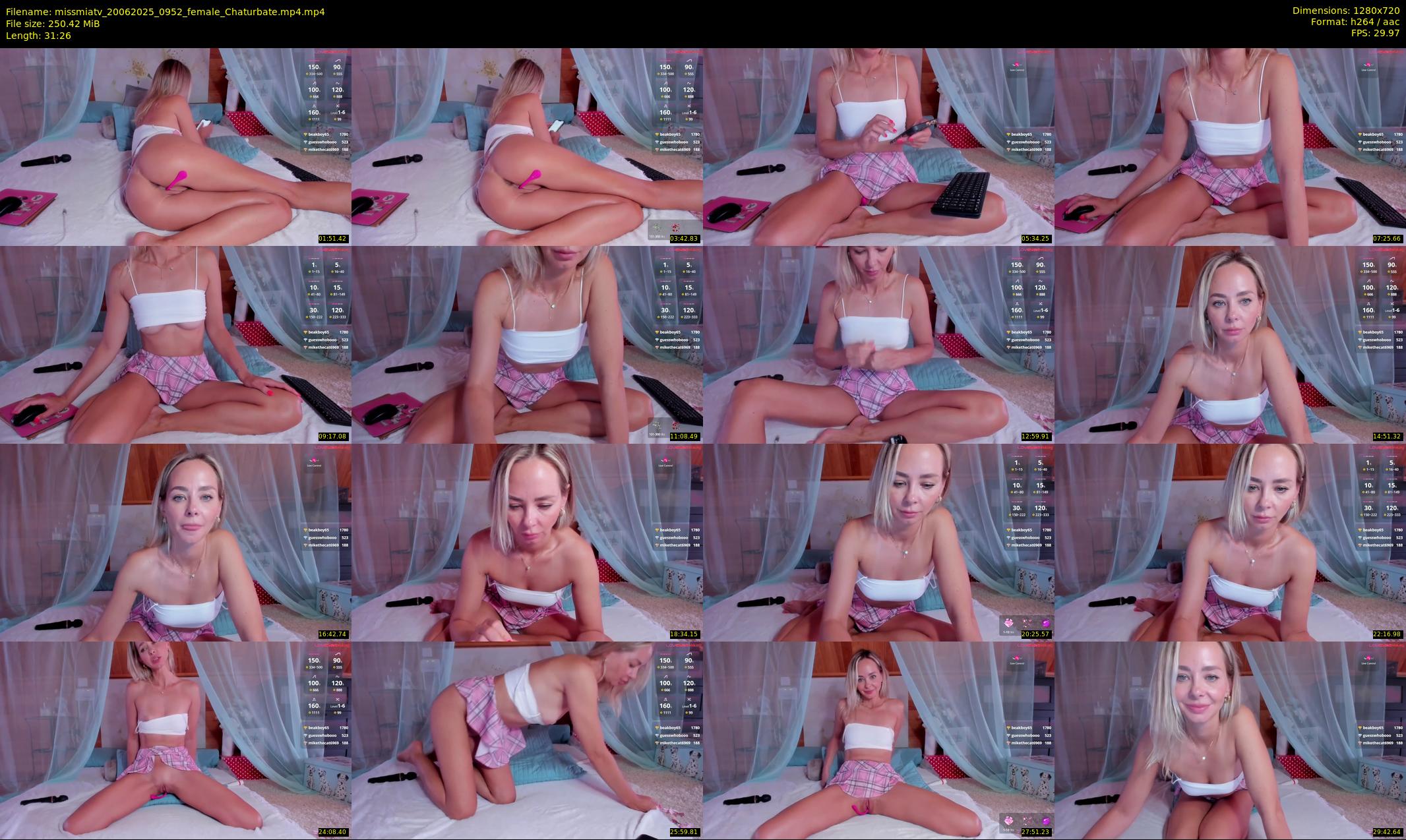 missmiatv — 32 minute Chaturbate female cam show recording, 720p, Jun 20, 2025