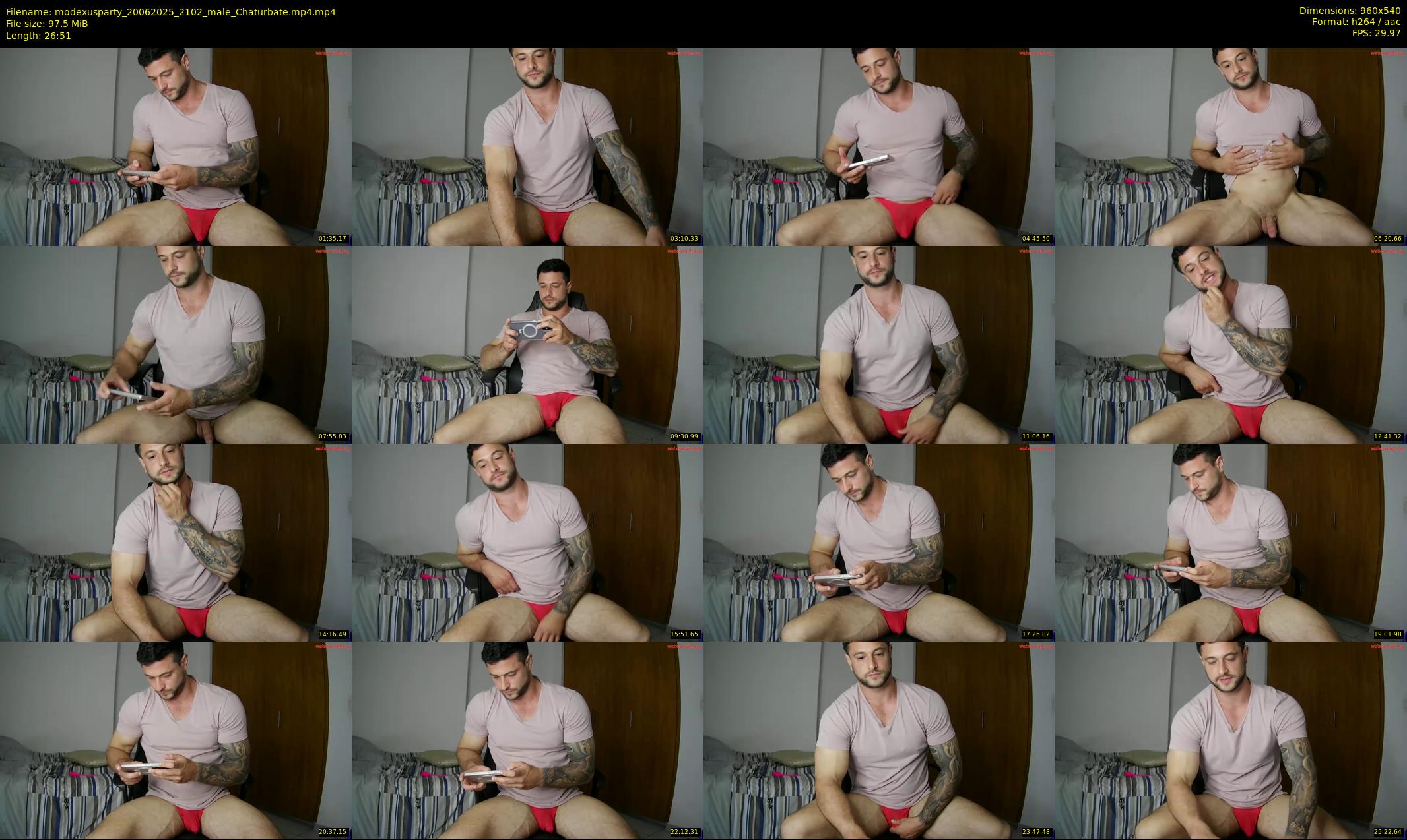 modexusparty — 27 minute Chaturbate male cam show recording, 480p, Jun 20, 2025