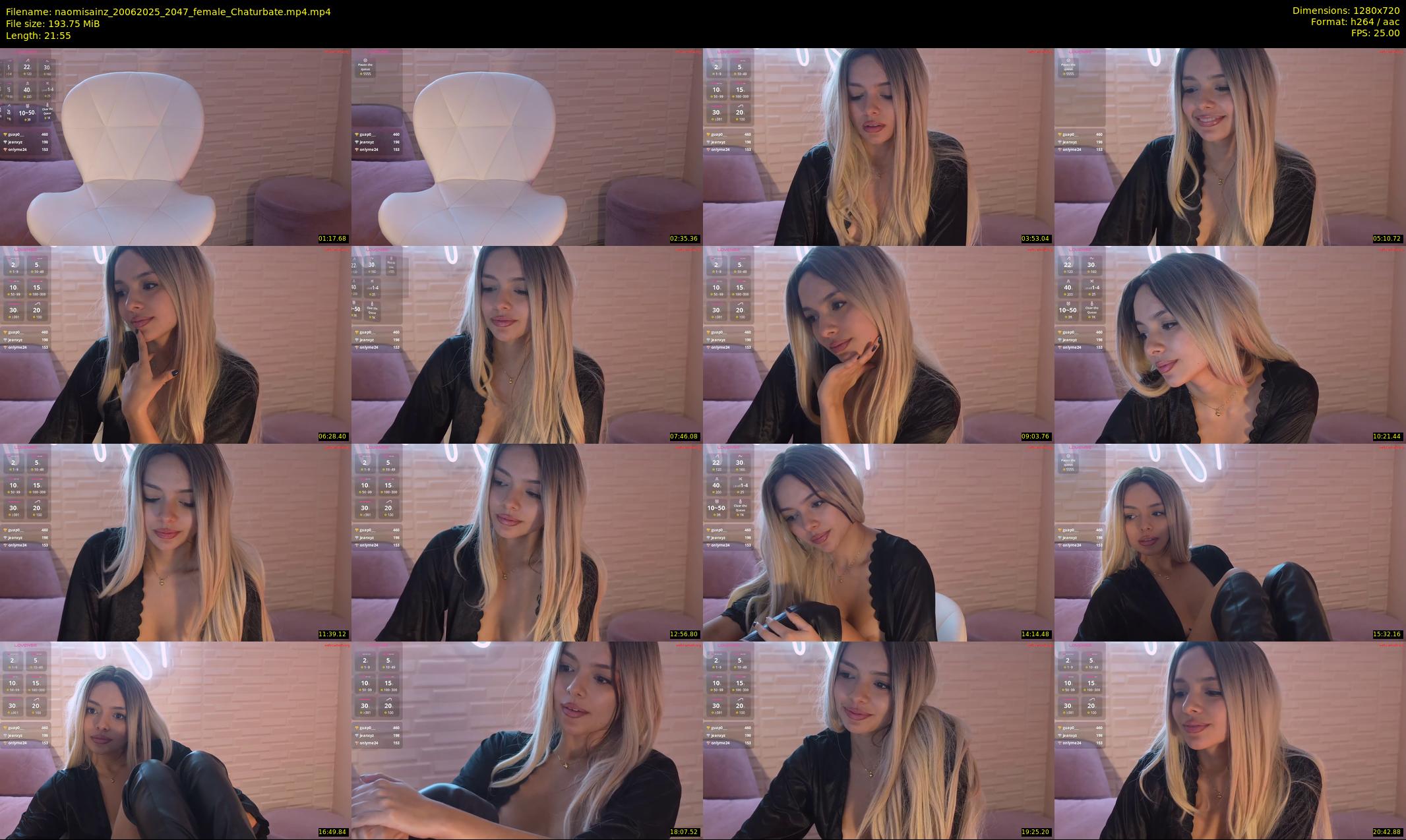 naomisainz — 22 minute Chaturbate female cam show recording, 720p, Jun 20, 2025