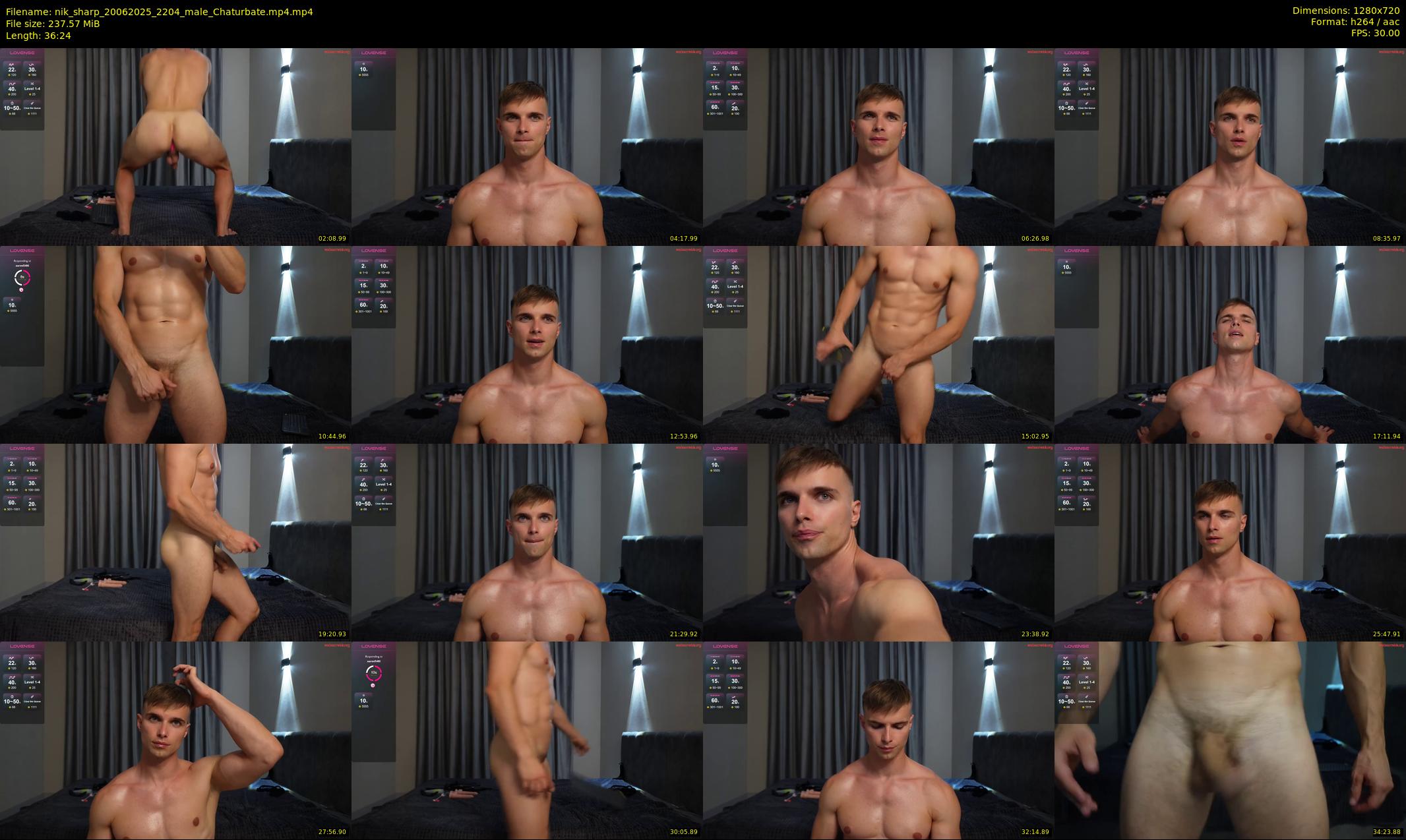 nik_sharp — 37 minute Chaturbate male cam show recording, 720p, Jun 20, 2025
