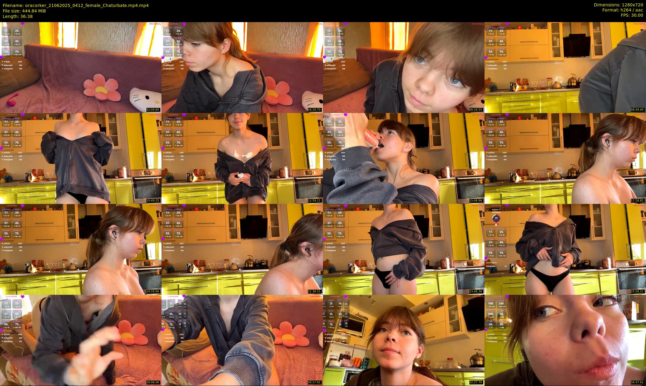 oracorker — 37 minute Chaturbate female cam show recording, 720p, Jun 21, 2025