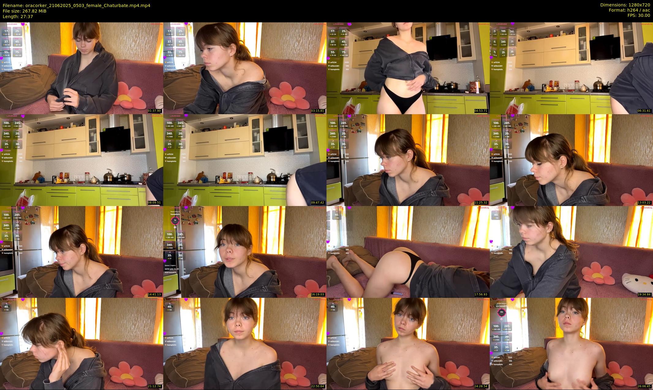 oracorker — 28 minute Chaturbate female cam show recording, 720p, Jun 21, 2025