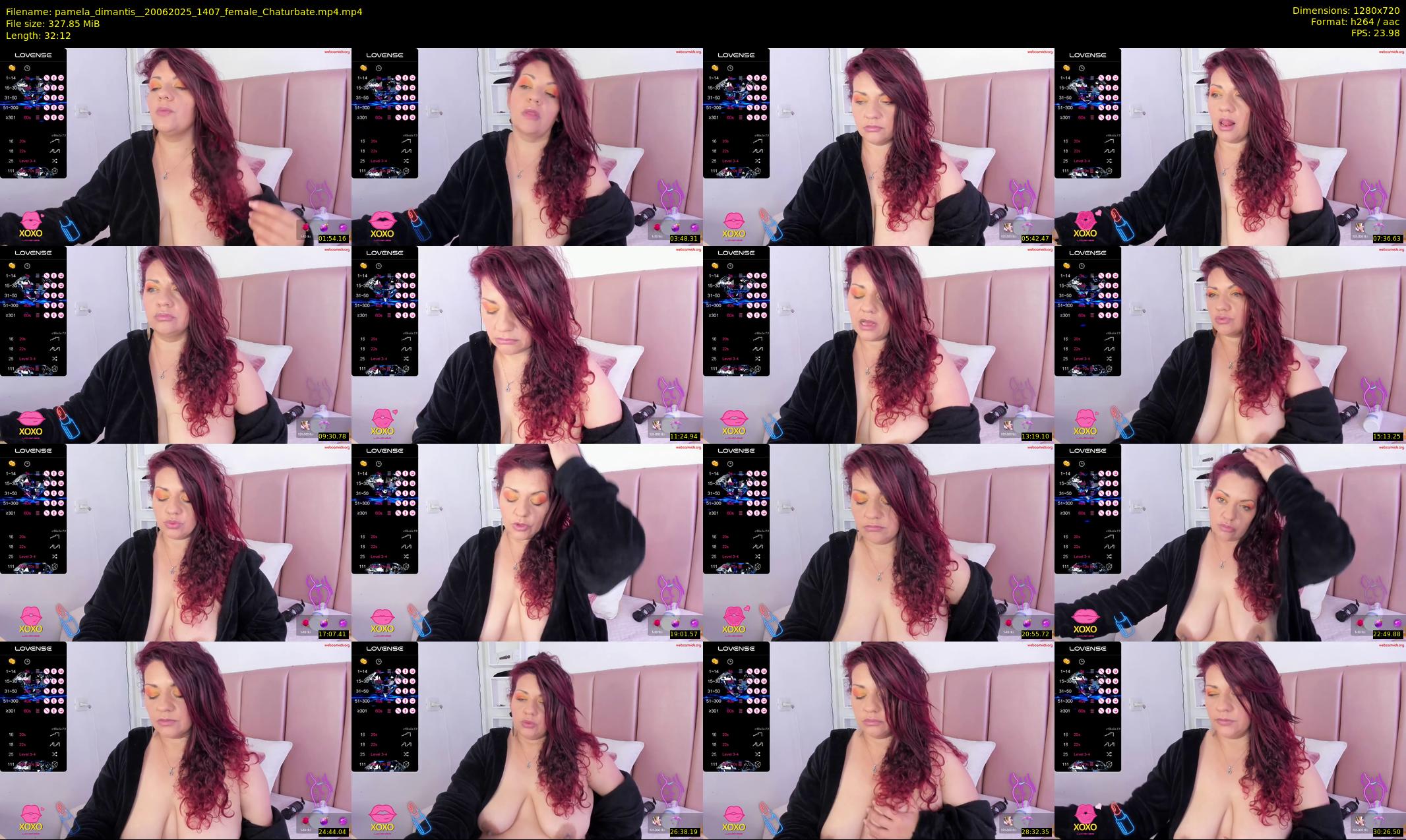 pamela_dimantis_ — 33 minute Chaturbate female cam show recording, 720p, Jun 20, 2025