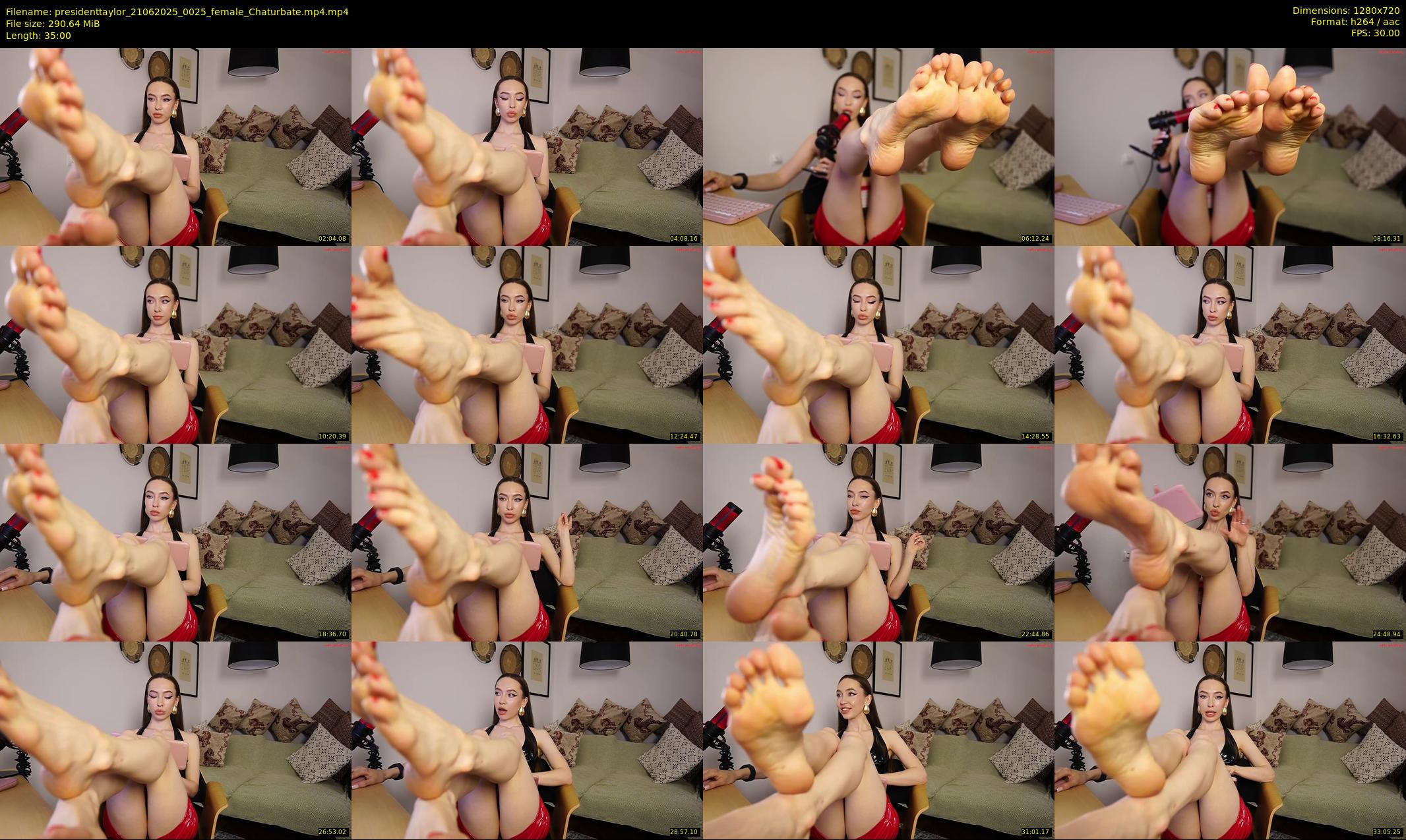 presidenttaylor — 35 minute Chaturbate female cam show recording, 720p, Jun 21, 2025