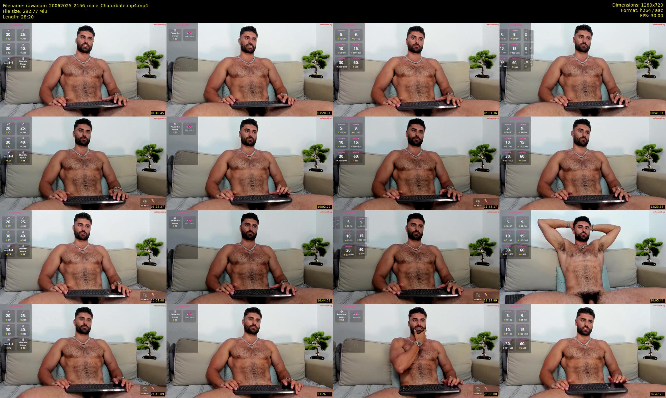 rawadam — 29 minute Chaturbate male cam show recording, 720p, Jun 20, 2025