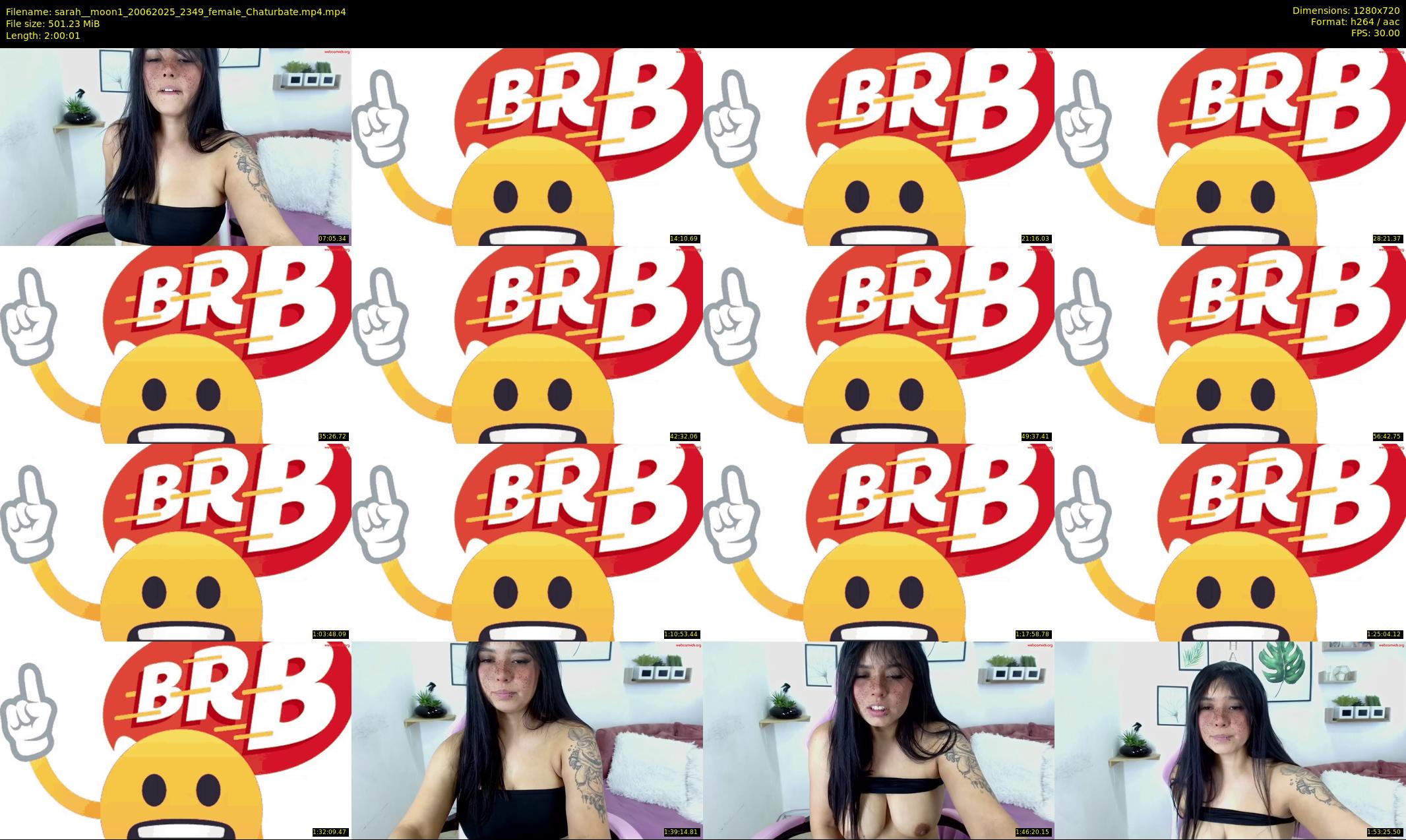 sarah__moon1 — 121 minute Chaturbate female cam show recording, 720p, Jun 20, 2025
