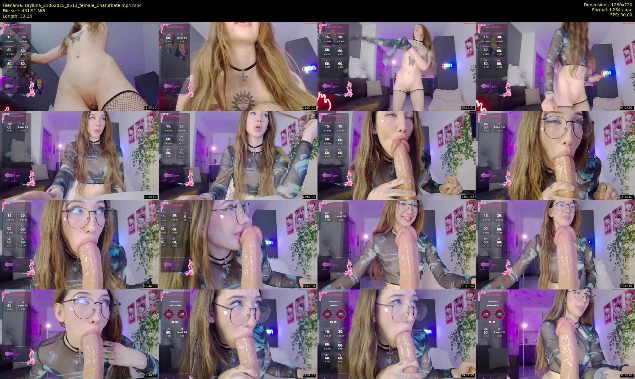 sayluna — 34 minute Chaturbate female cam show recording, 720p, Jun 21, 2025