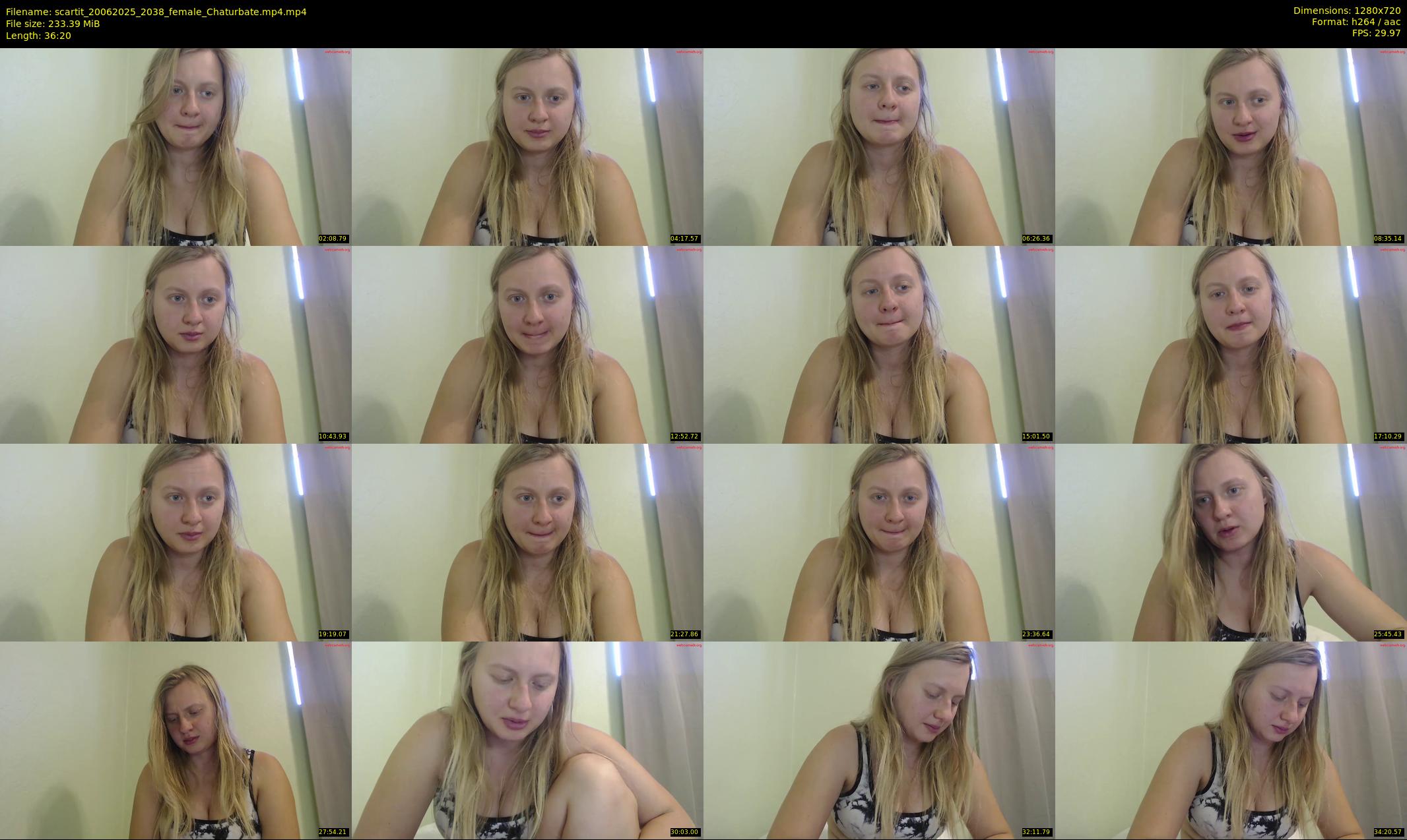 scartit — 37 minute Chaturbate female cam show recording, 720p, Jun 20, 2025