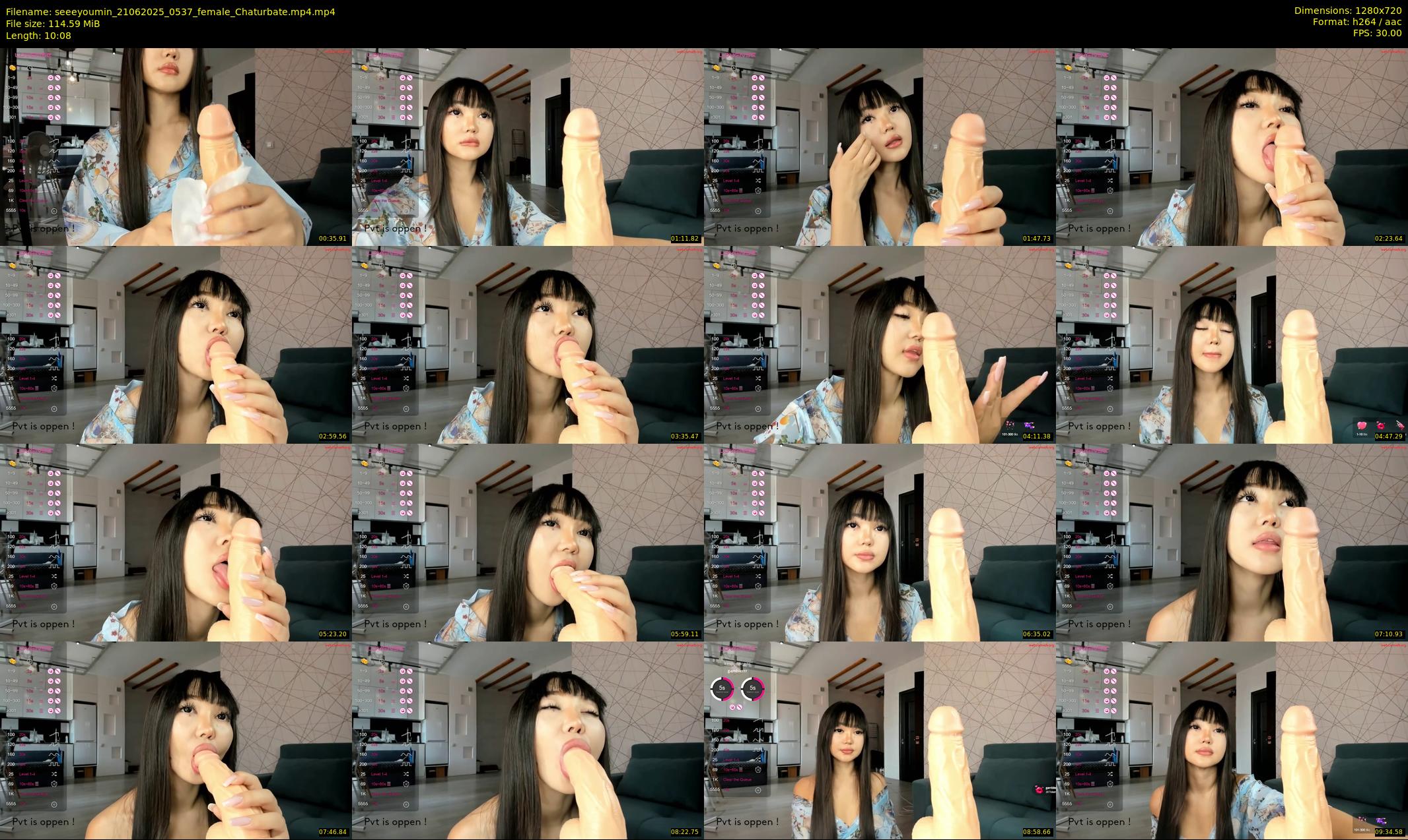 seeeyoumin — 11 minute Chaturbate female cam show recording, 720p, Jun 21, 2025
