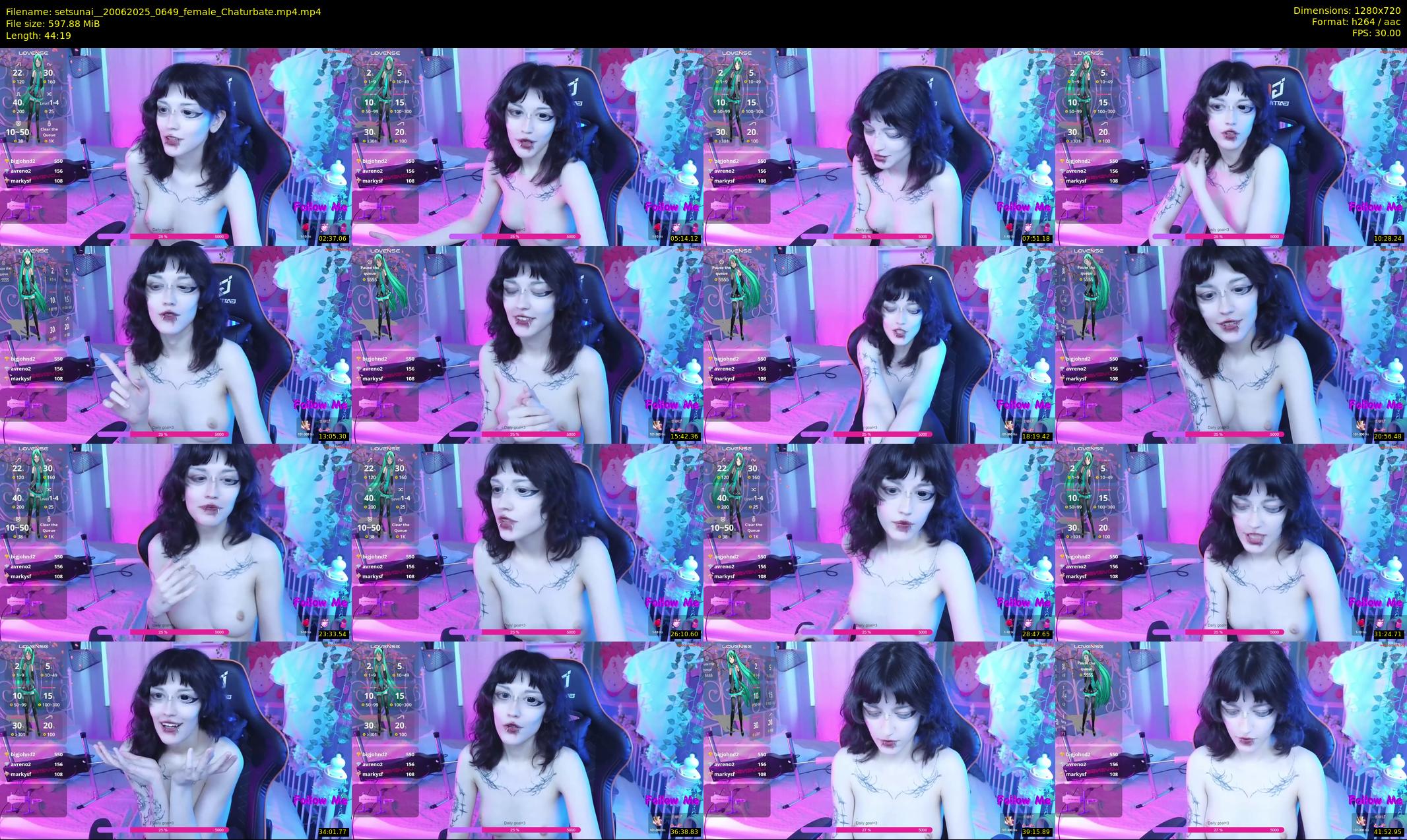 setsunai_ — 45 minute Chaturbate female cam show recording, 720p, Jun 20, 2025