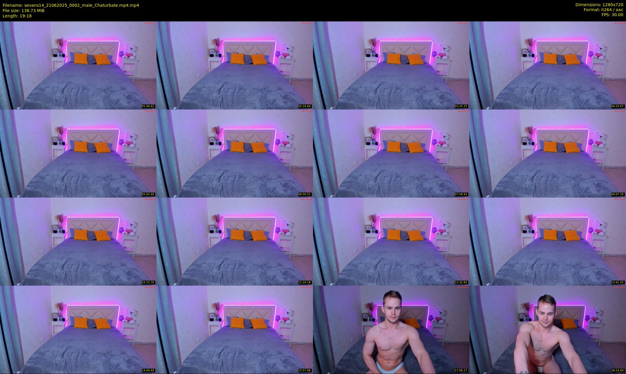 sevans14 — 20 minute Chaturbate male cam show recording, 720p, Jun 21, 2025