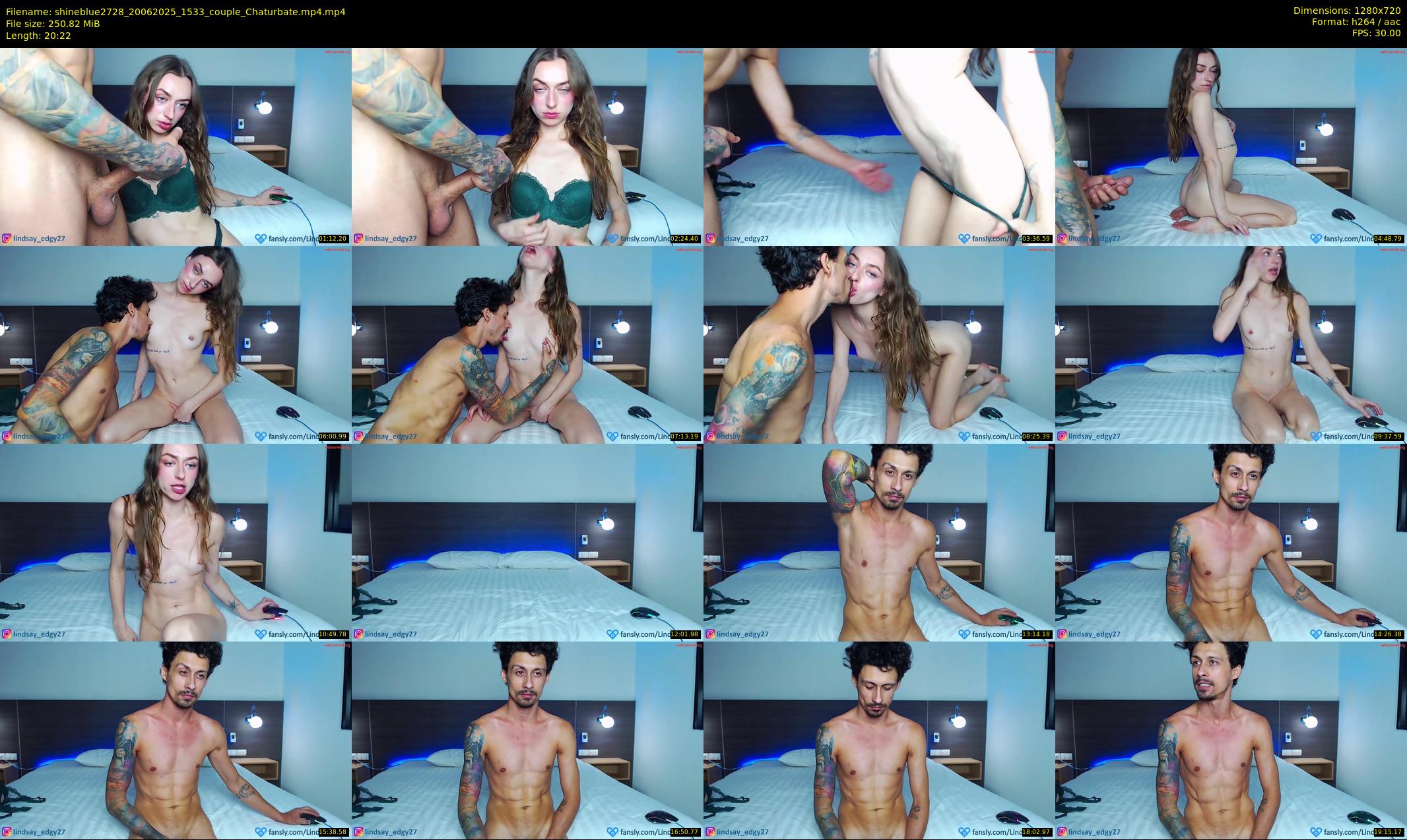 shineblue2728 — 21 minute Chaturbate couple cam show recording, 720p, Jun 20, 2025