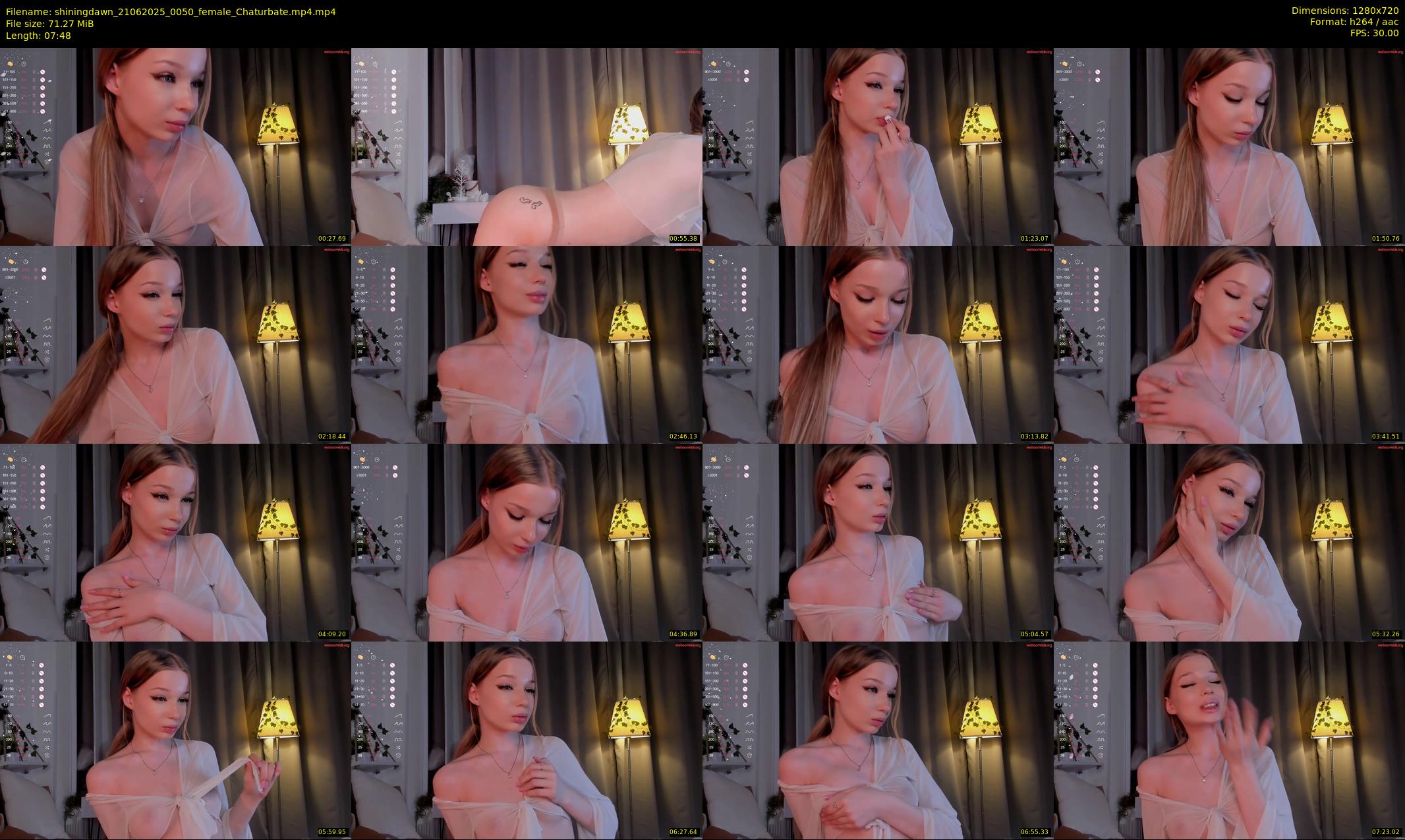 shiningdawn — 8 minute Chaturbate female cam show recording, 720p, Jun 21, 2025