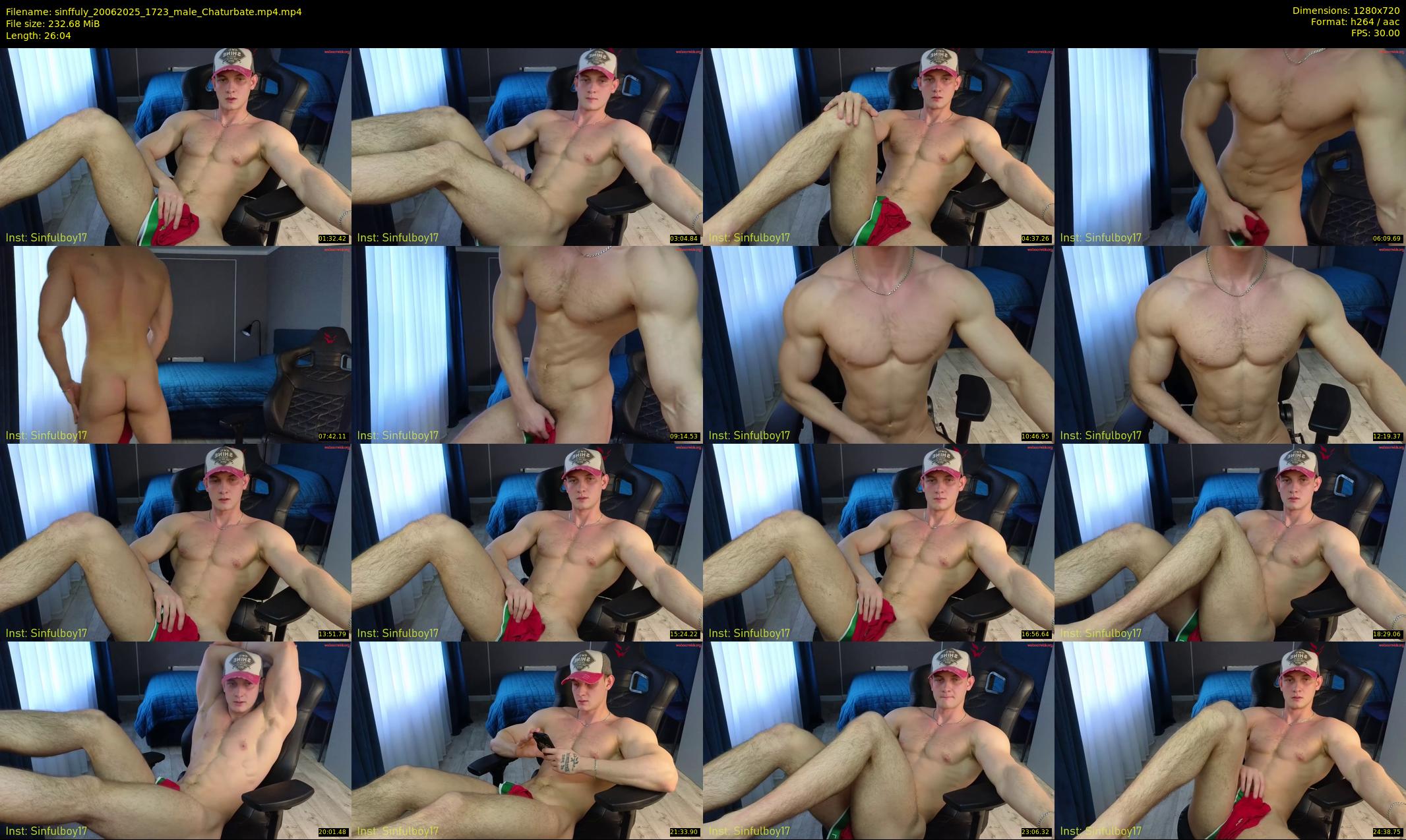sinffuly — 27 minute Chaturbate male cam show recording, 720p, Jun 20, 2025