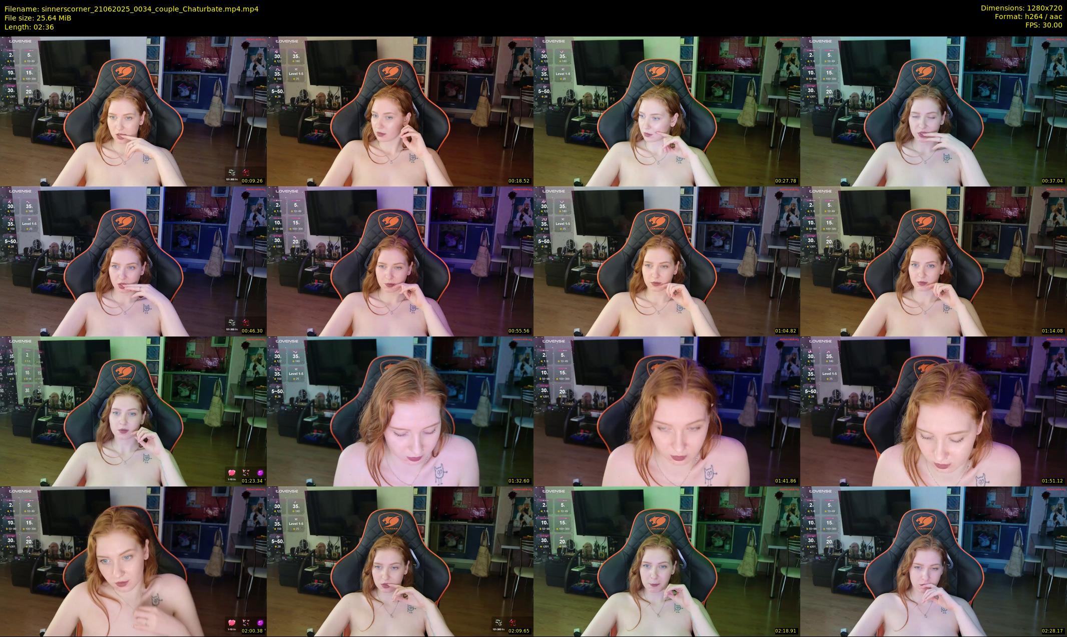 sinnerscorner — 3 minute Chaturbate couple cam show recording, 720p, Jun 21, 2025