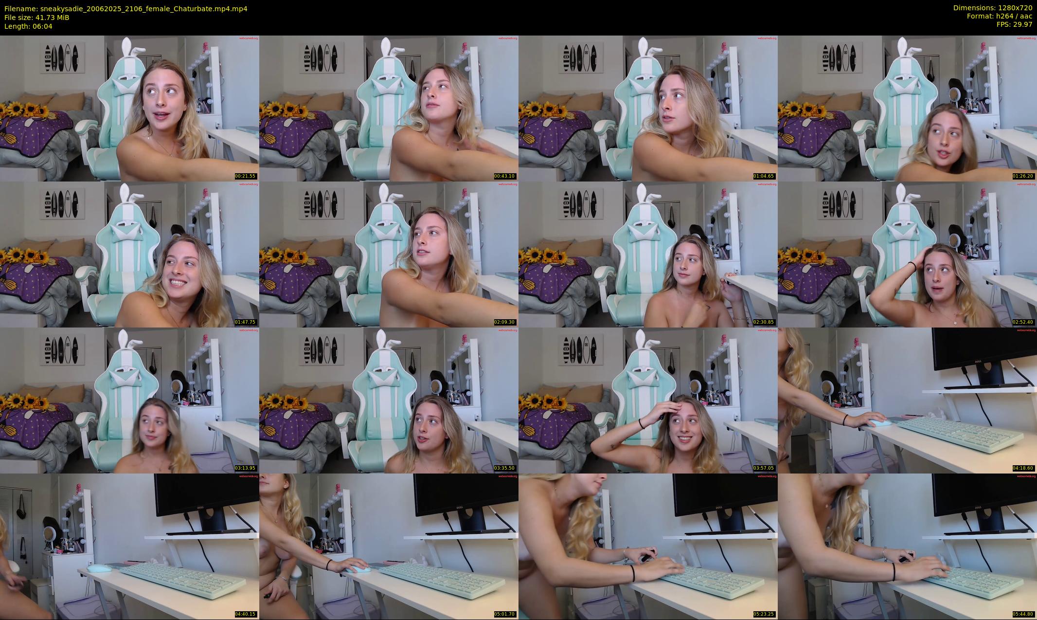 sneakysadie — 7 minute Chaturbate female cam show recording, 720p, Jun 20, 2025