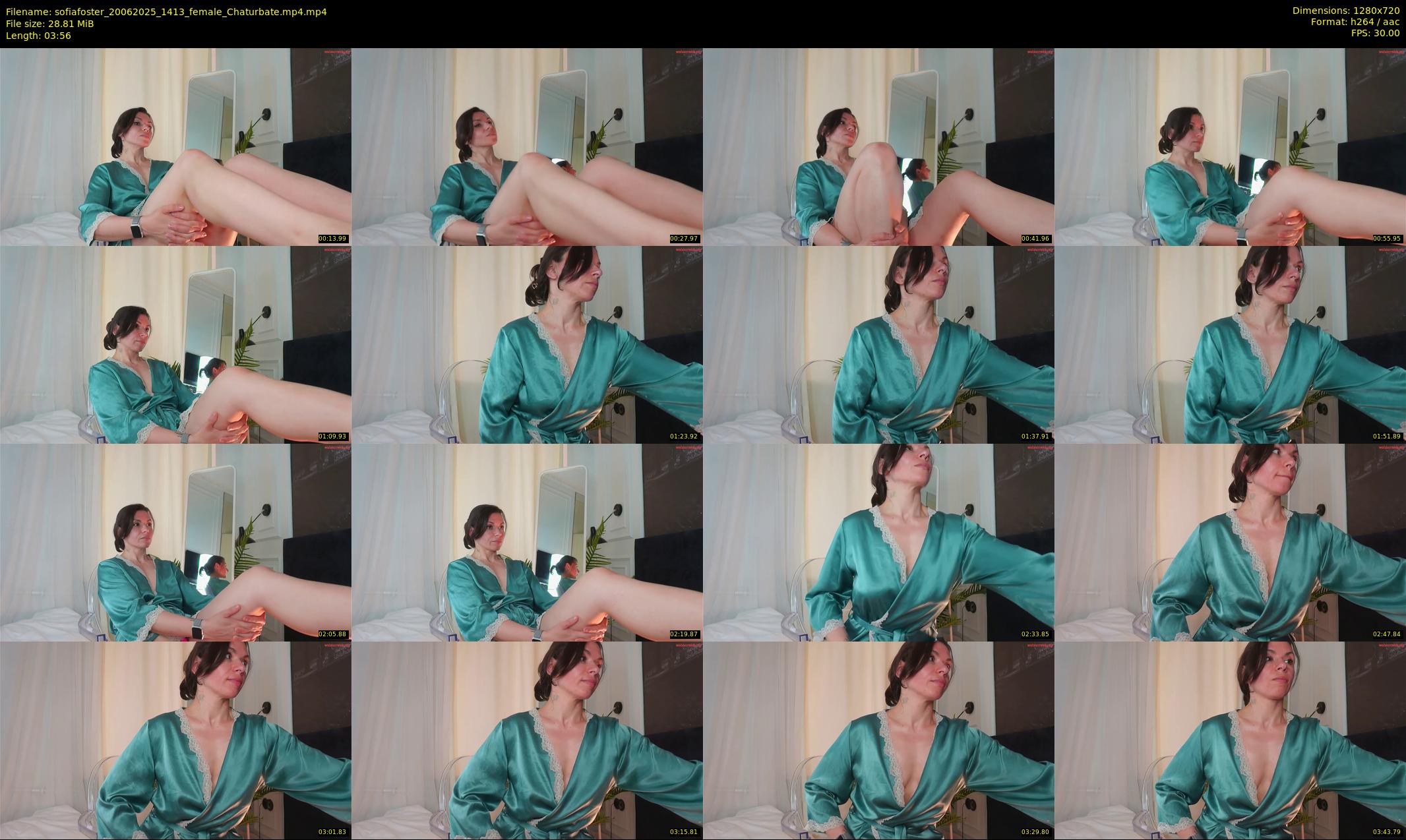 sofiafoster — 4 minute Chaturbate female cam show recording, 720p, Jun 20, 2025