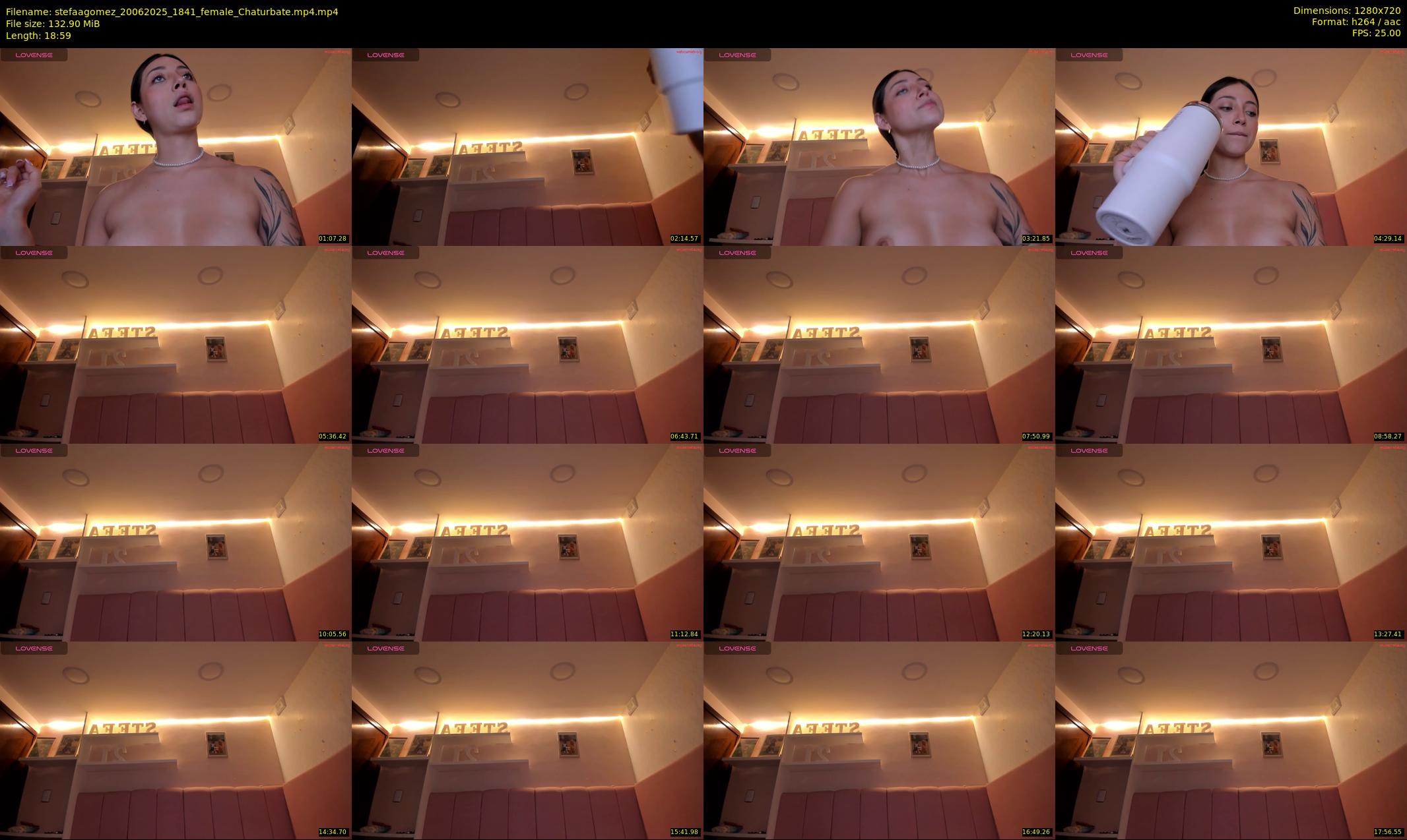 stefaagomez — 19 minute Chaturbate female cam show recording, 720p, Jun 20, 2025