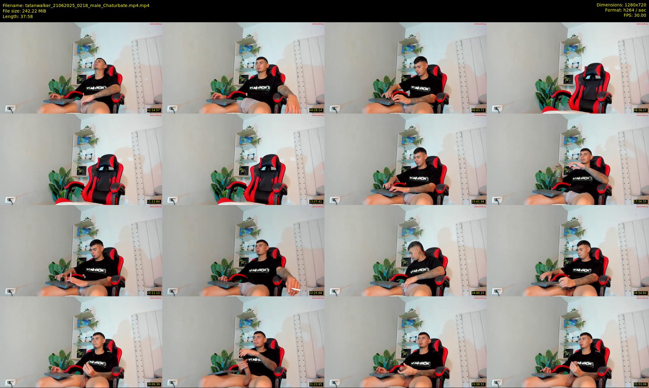 tatanwalker — 38 minute Chaturbate male cam show recording, 720p, Jun 21, 2025