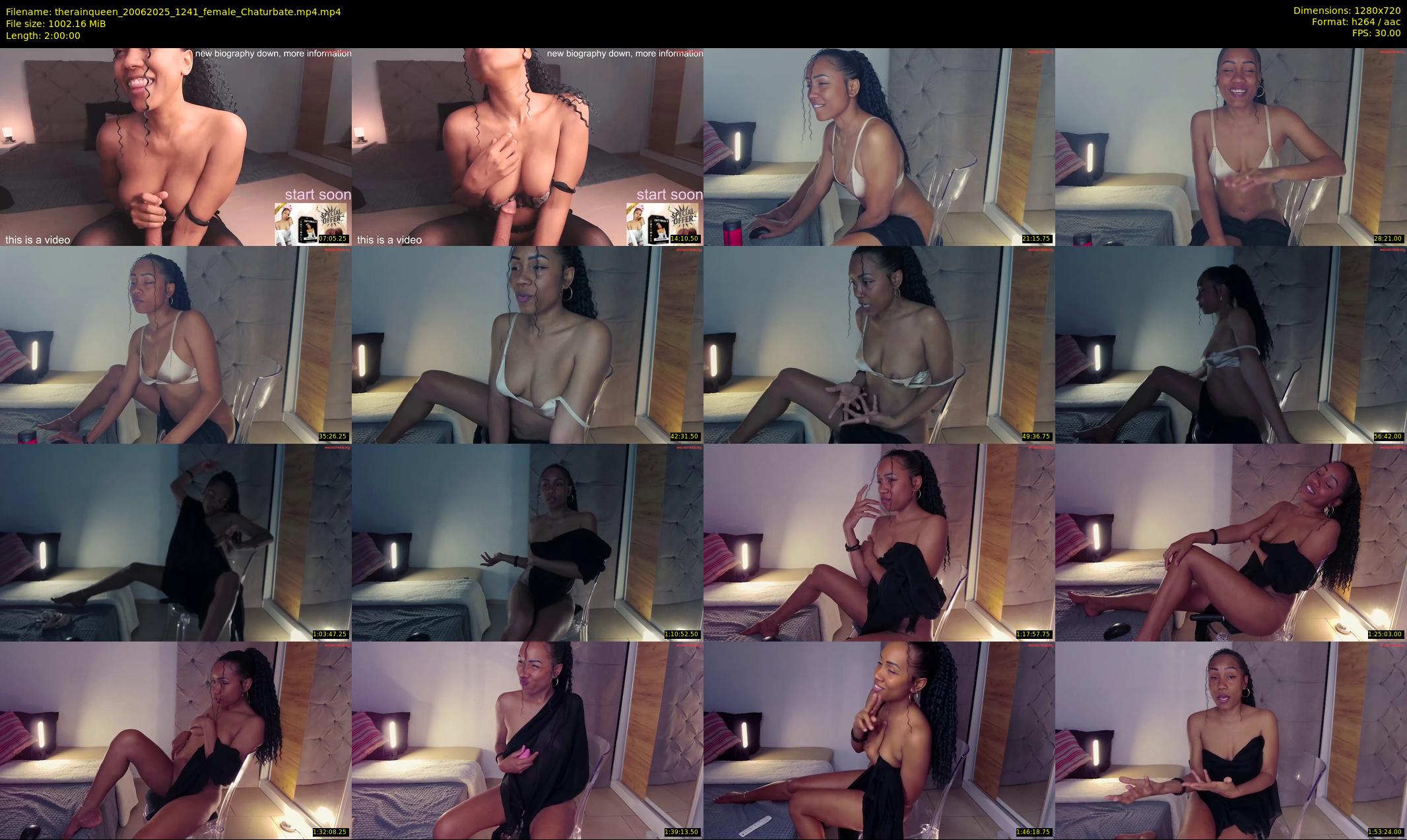 therainqueen — 120 minute Chaturbate female cam show recording, 720p, Jun 20, 2025