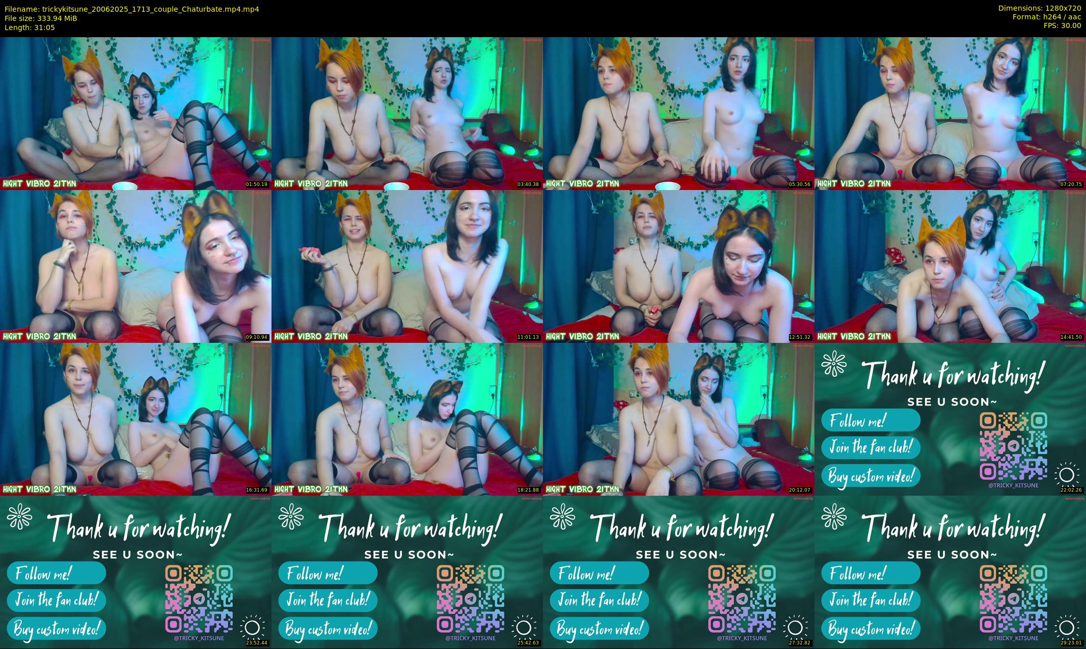 trickykitsune — 32 minute Chaturbate female cam show recording, 720p, Jun 20, 2025