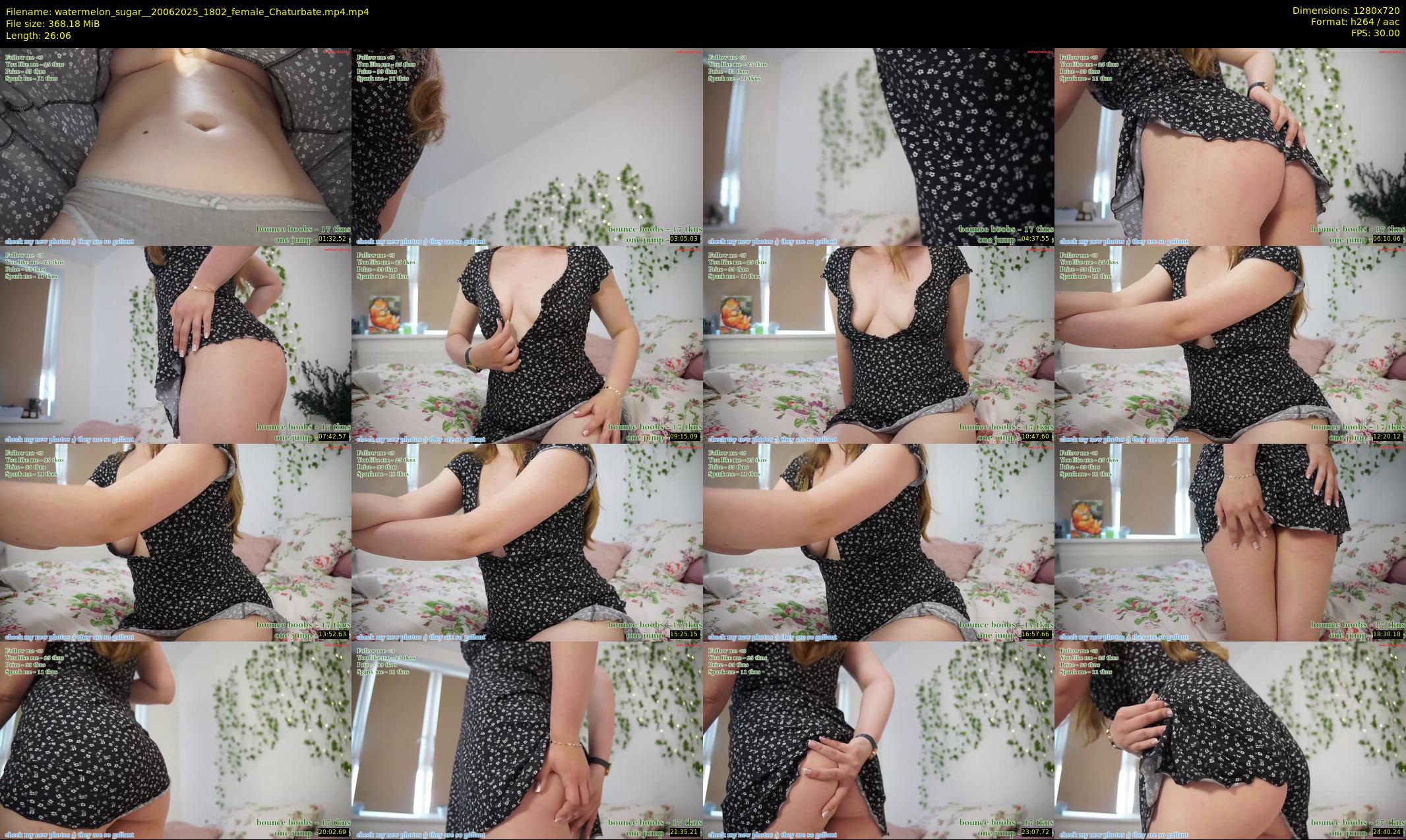 watermelon_sugar_ — 27 minute Chaturbate female cam show recording, 720p, Jun 20, 2025